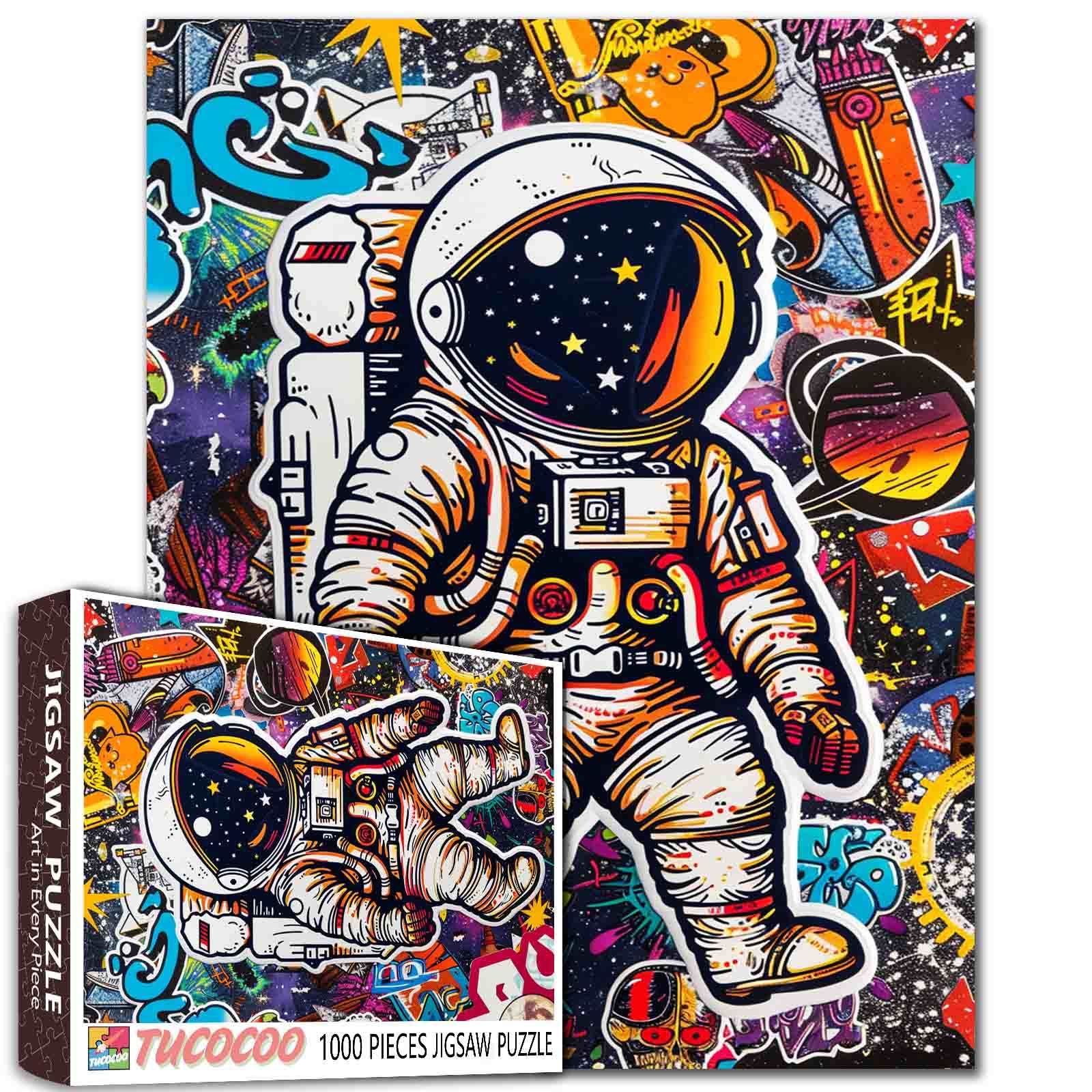tucocoo-graffiti-astronaut-puzzle-1000-teile-street-art image 1