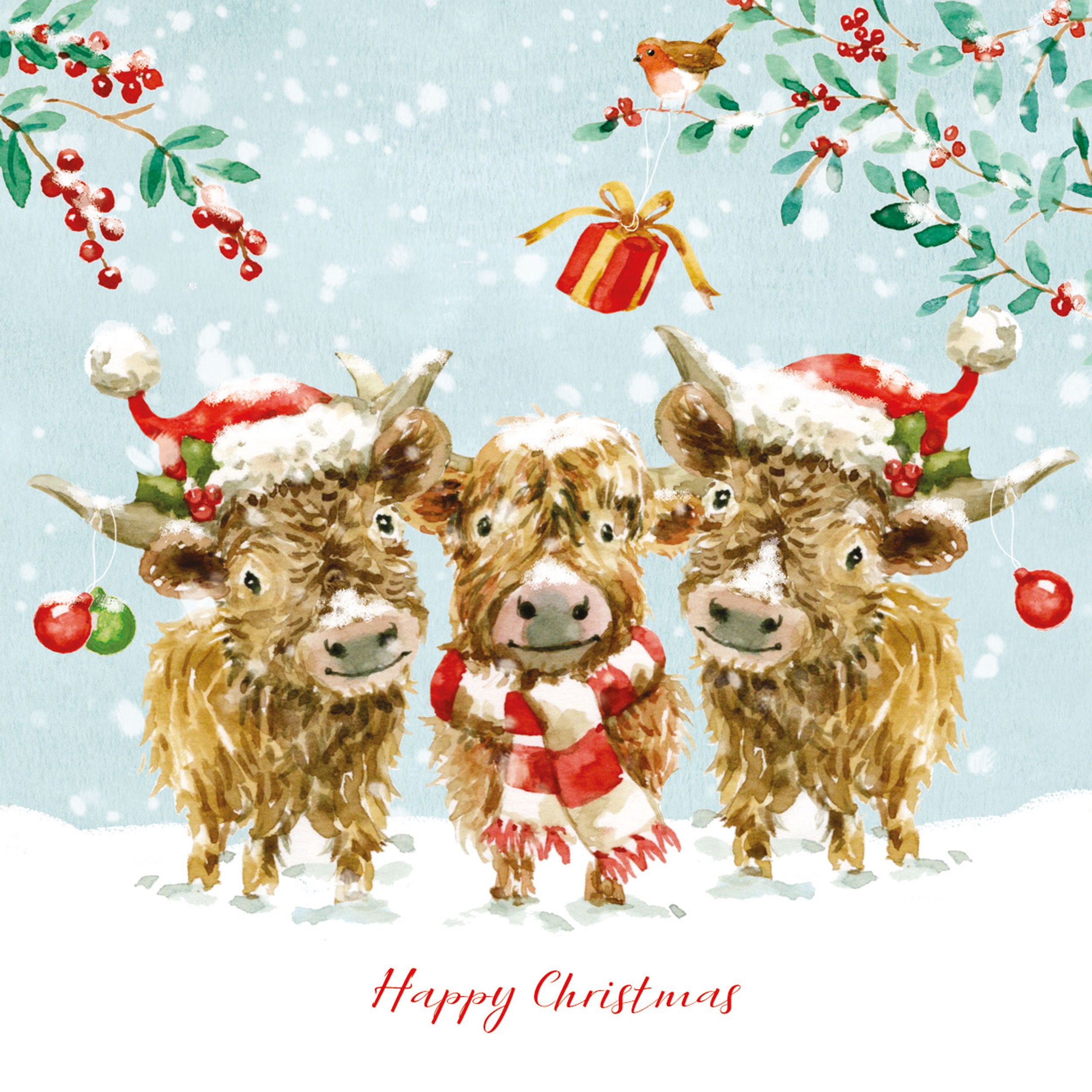 otter-house-highland-friends-weihnachtskarten-charity-set image 1