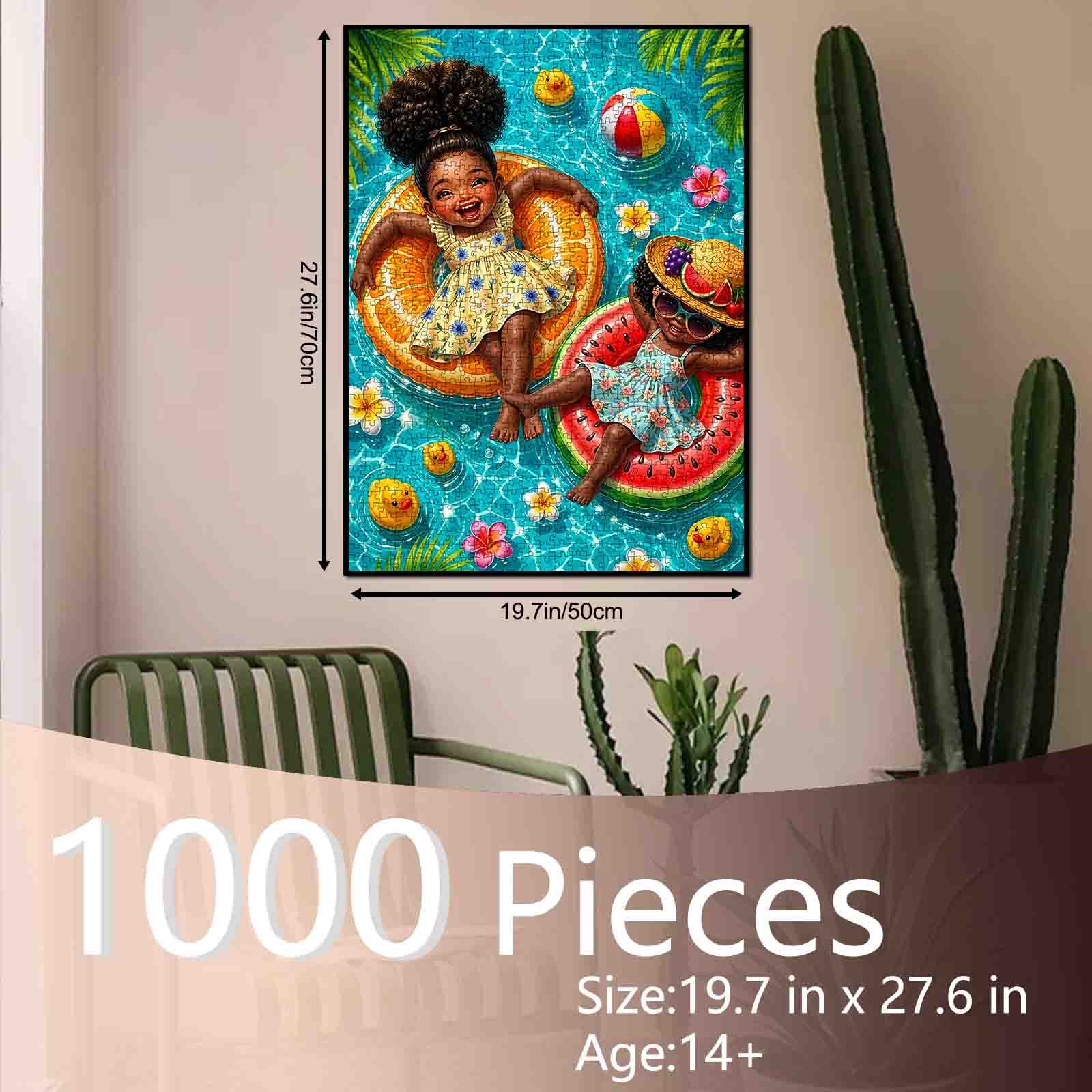 tucocoo-summer-pool-float-friends-puzzle-1000-teile-sommer image 5