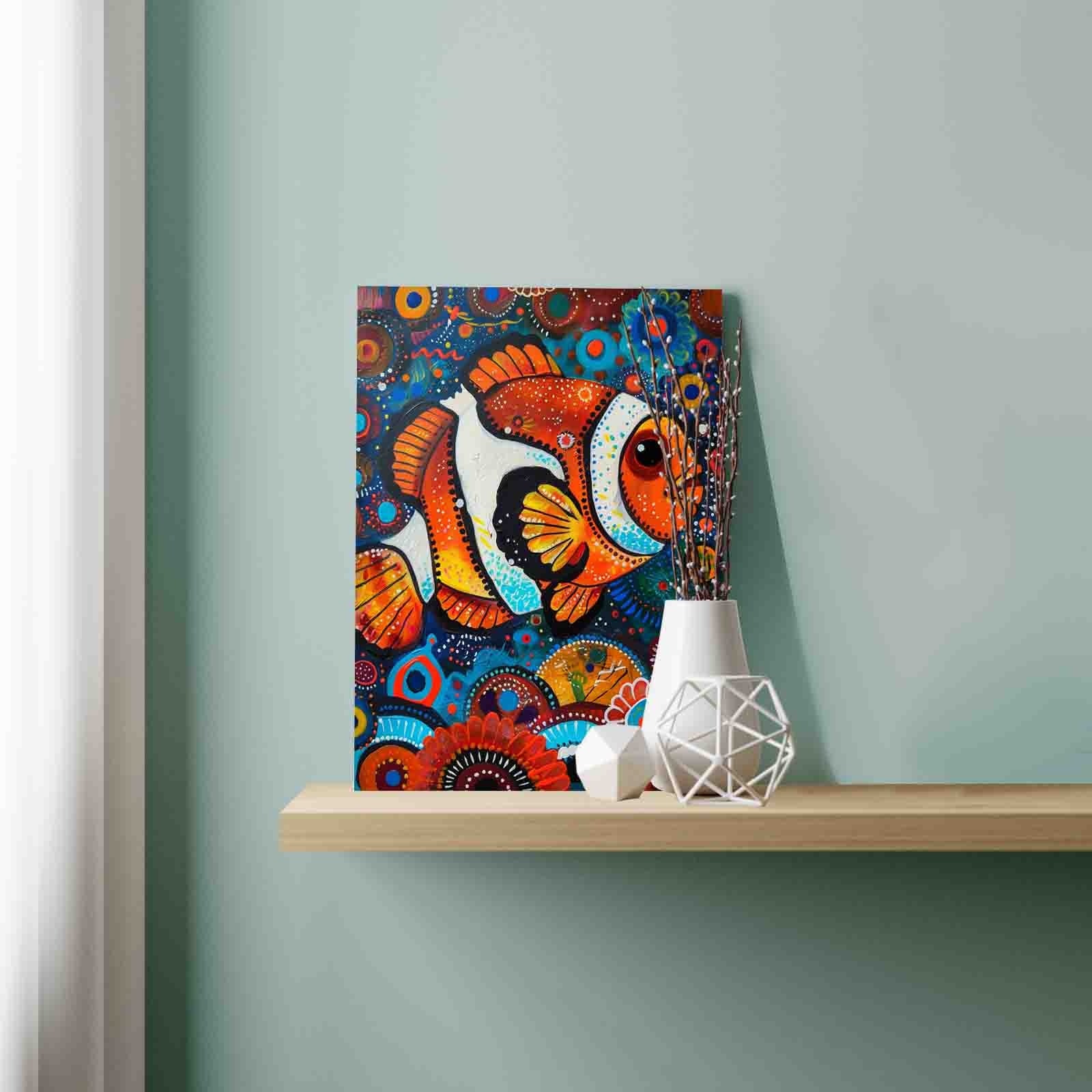 tucocoo-paint-by-numbers-clownfisch-malen-nach-zahlen-16x20-ohne-rahmen image 3