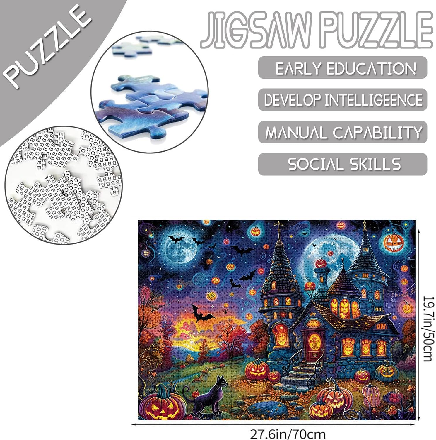 tucocoo-halloween-night-bat-castle-puzzle-1000-teile-schloss image 4