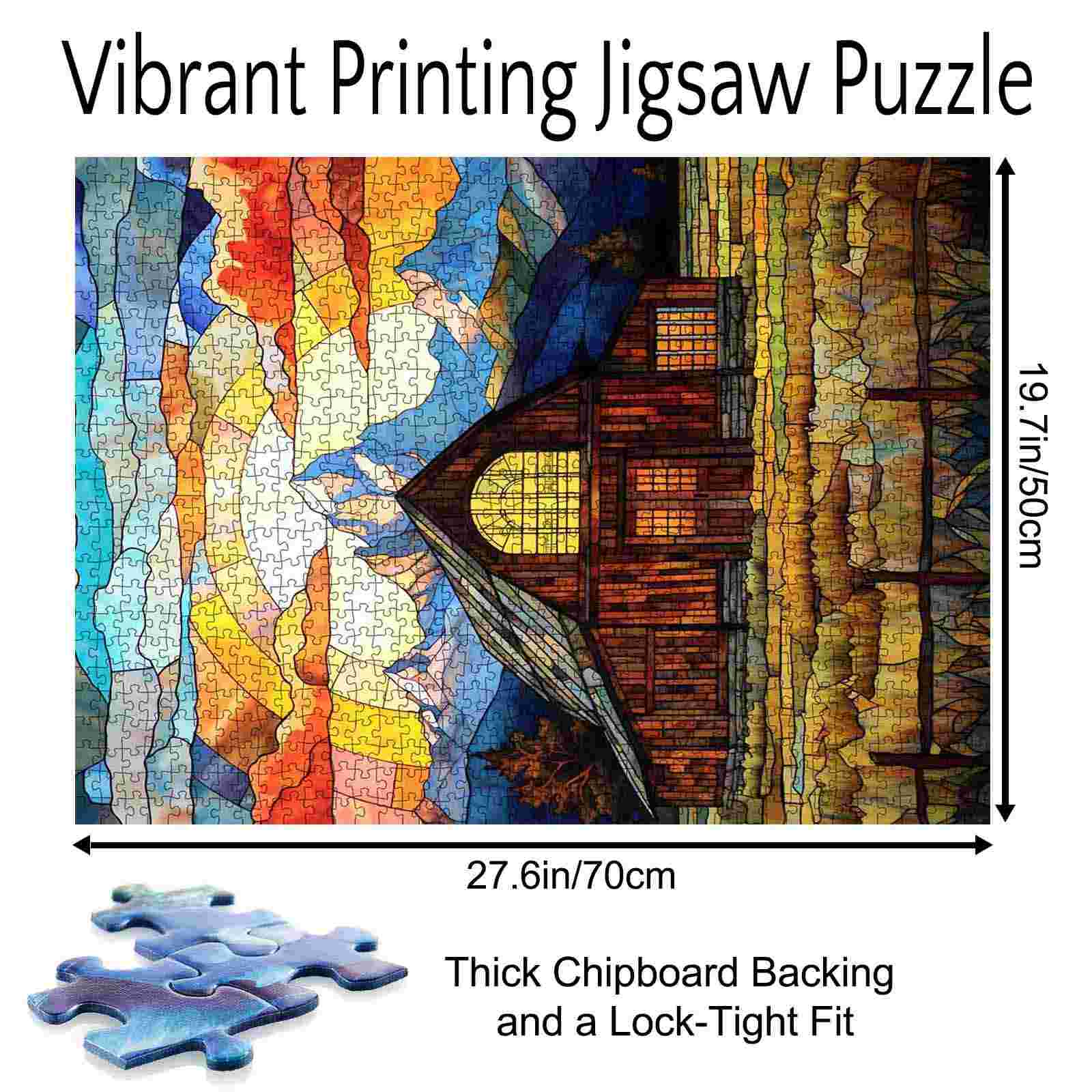 tucocoo-stained-glass-mountain-barn-puzzle-1000-teile-landschaft image 5