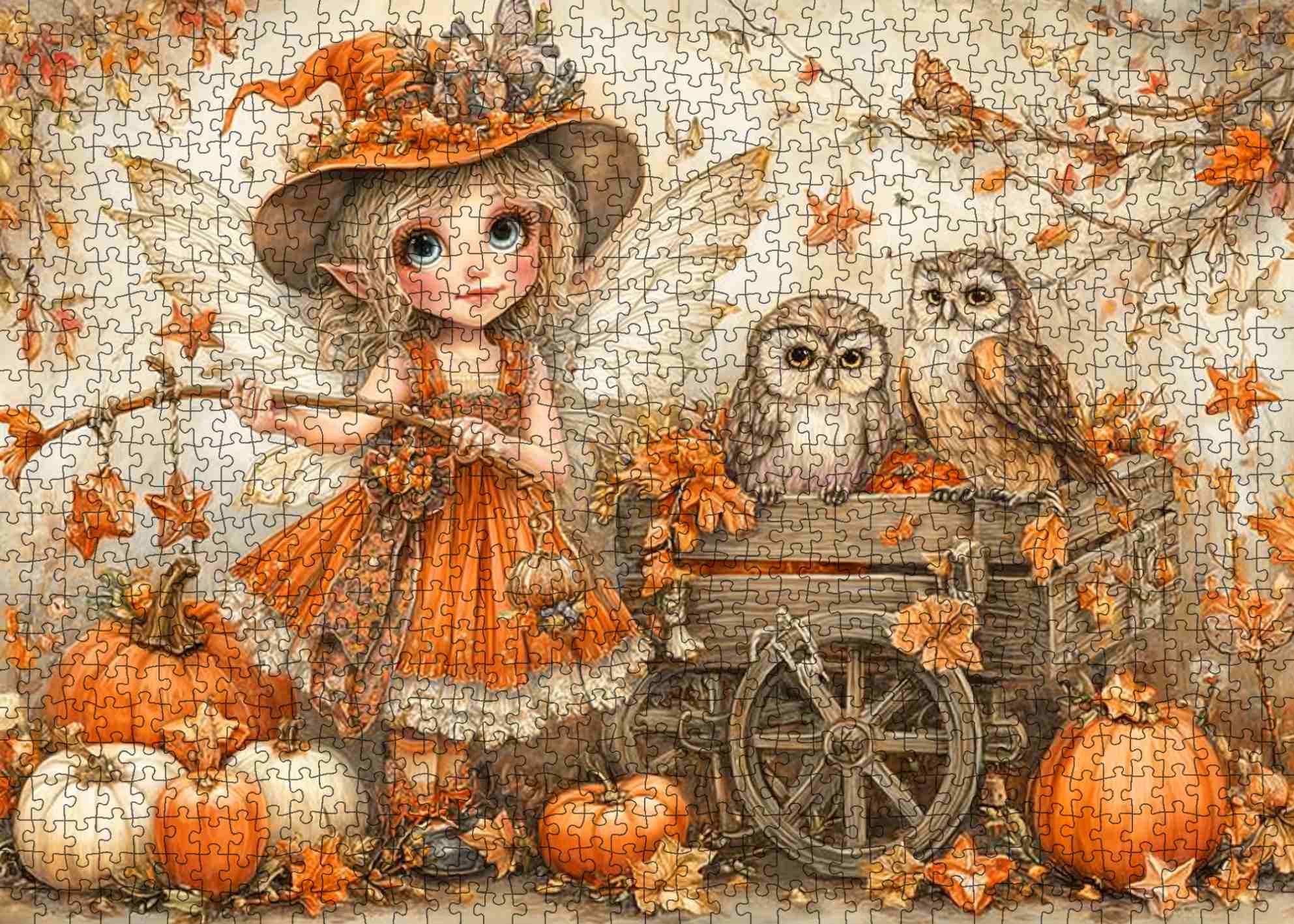 tucocoo-jigsaw-puzzles-autumn-fairy-puzzle-1000-teile-herbstfee image 2