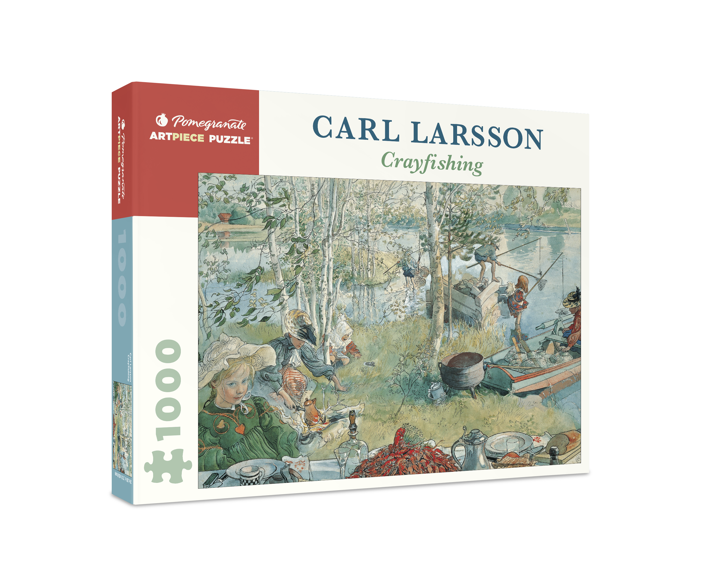 pomegranate-carl-larsson-crayfishing-puzzle-1000-teile image 1