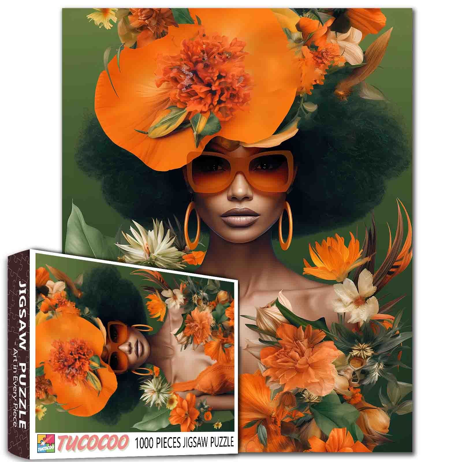 tucocoo-jigsaw-african-model-puzzle-1000-teile-portrait-kunst image 1