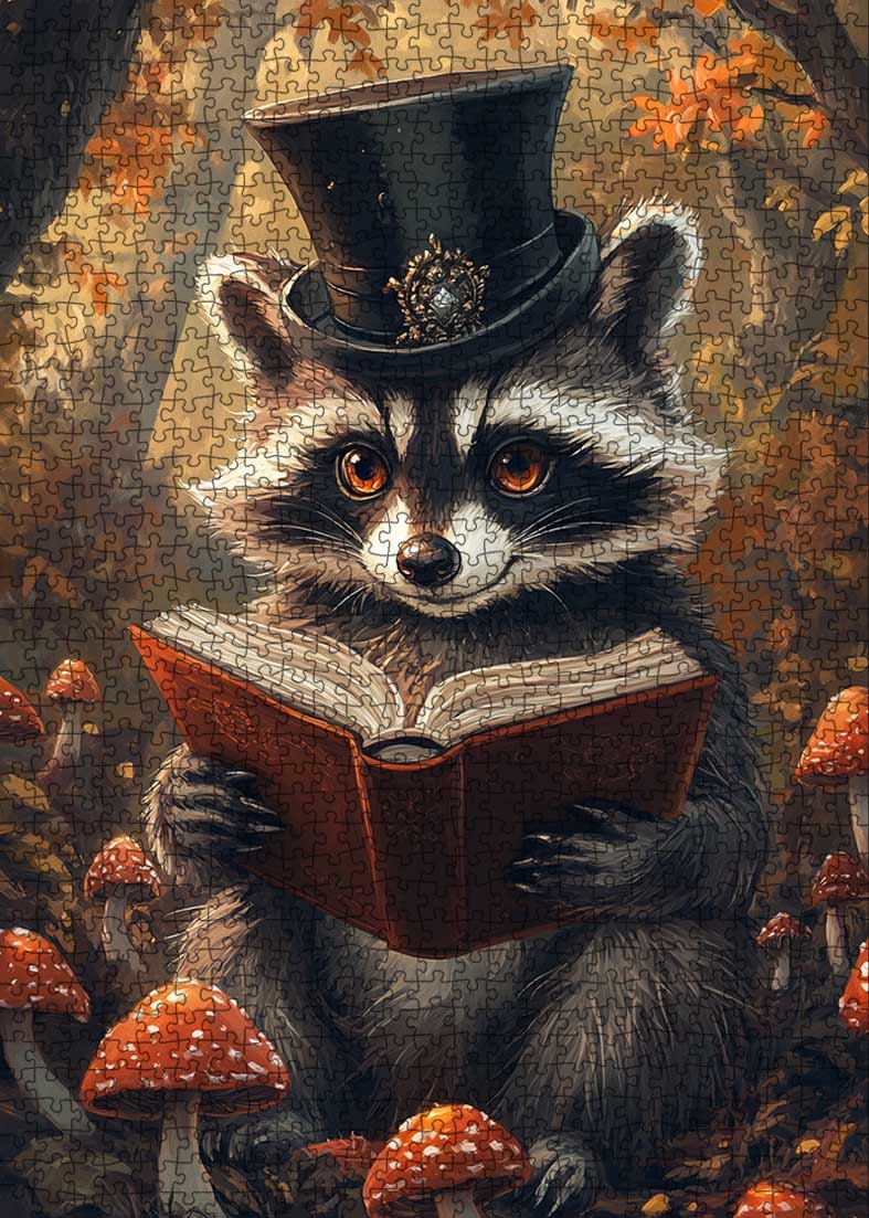 tucocoo-jigsaw-puzzles-waschb-r-puzzle-1000-teile-lesend image 2