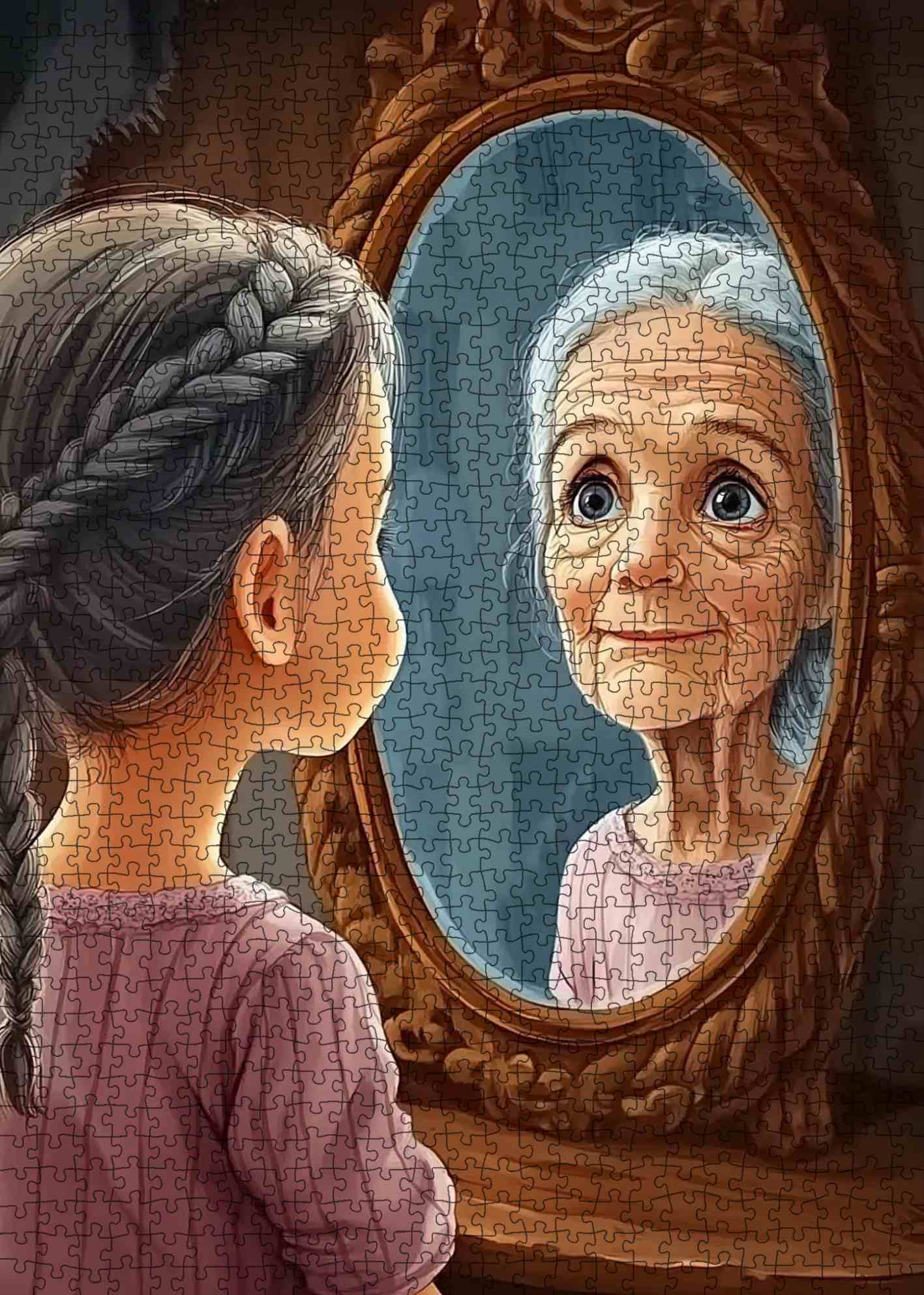 tucocoo-girl-reflecting-future-self-puzzle-1000-teile-portr-t image 2