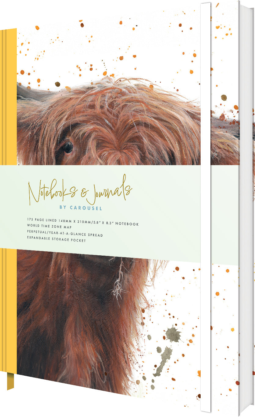otter-house-bree-merryn-highland-cow-a5-notizbuch-175-seiten image 2