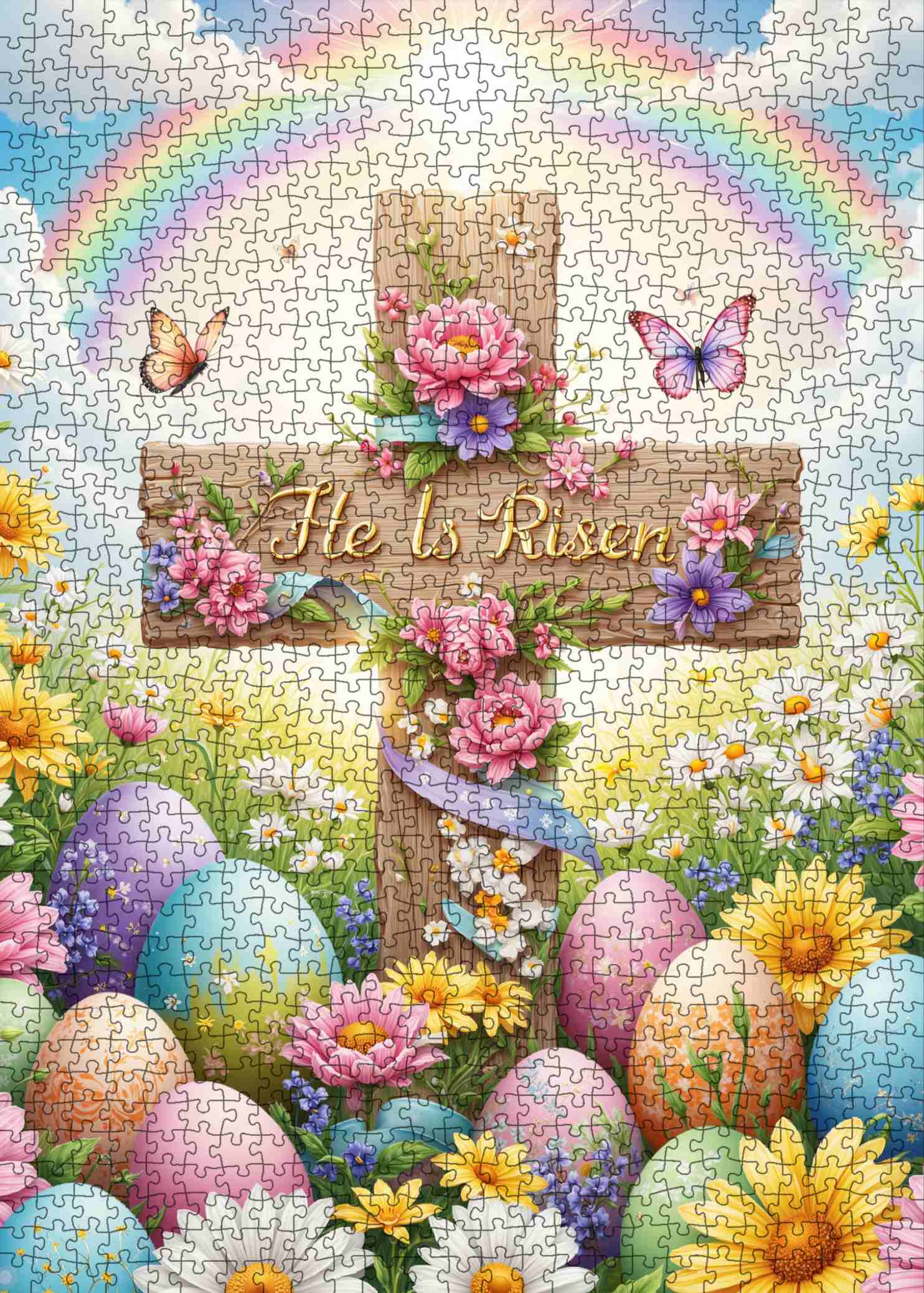 tucocoo-easter-cross-puzzle-1000-teile-ostern-kreuz image 2