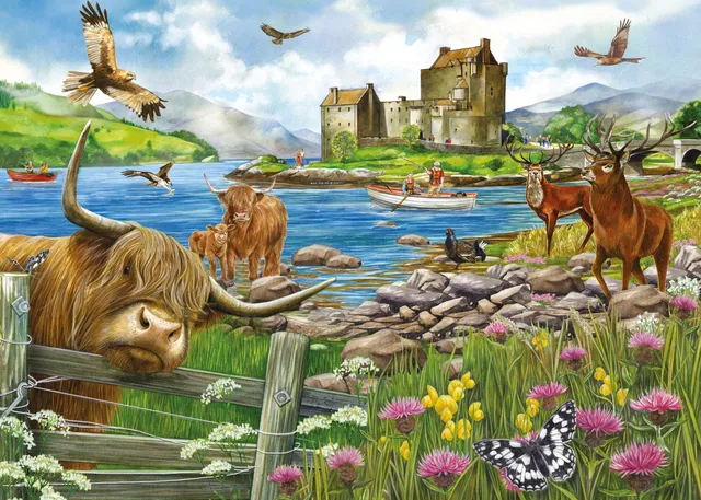 otter-house-the-highlands-1000-teile-puzzle-schottland image 1