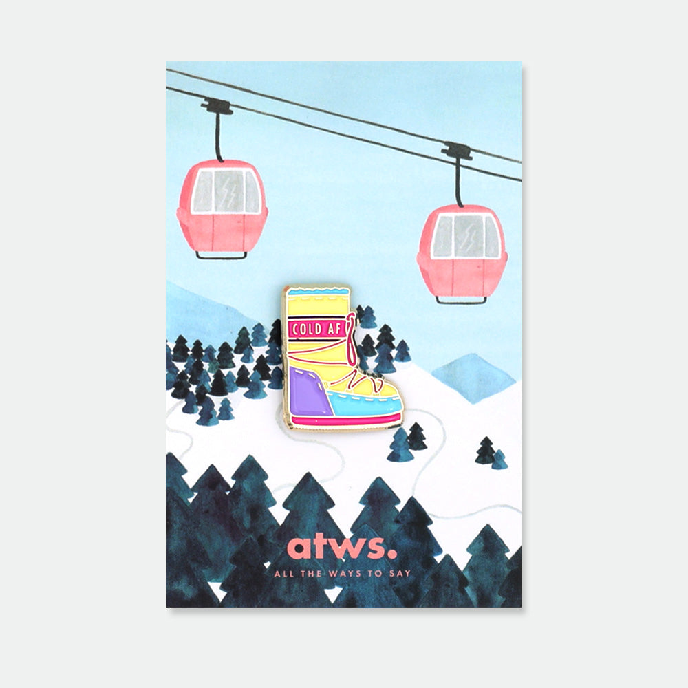 all-the-ways-to-say-moon-boots-pin-anstecker-winter-emaille image 1