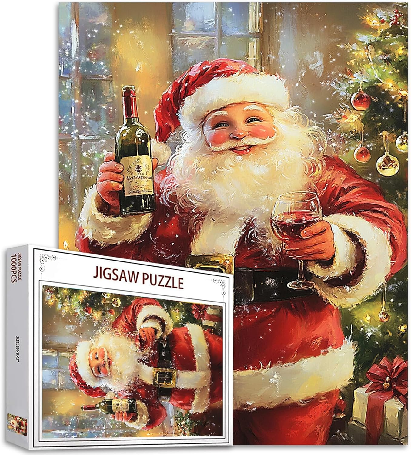 tucocoo-santa-claus-cheers-puzzle-1000-teile-weihnachtsmann image 1