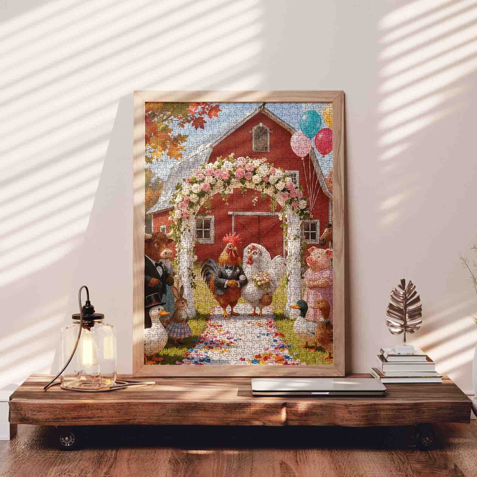 tucocoo-farmyard-wedding-puzzle-1000-teile-bauernhof image 3