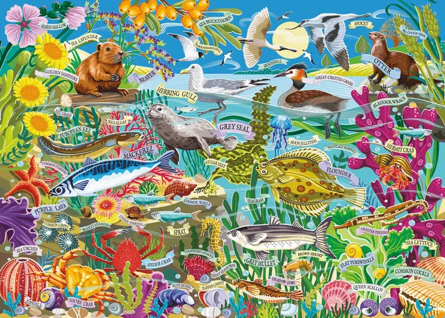 otter-house-water-wildlife-puzzle-1000-teile-meerestiere image 1