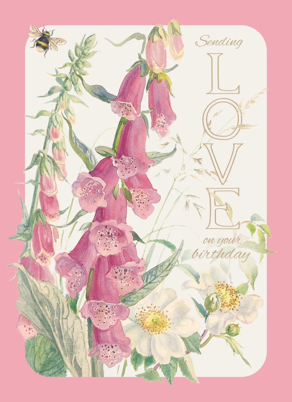 otter-house-edith-holden-geburtstagskarte-blumen-sending-love image 1