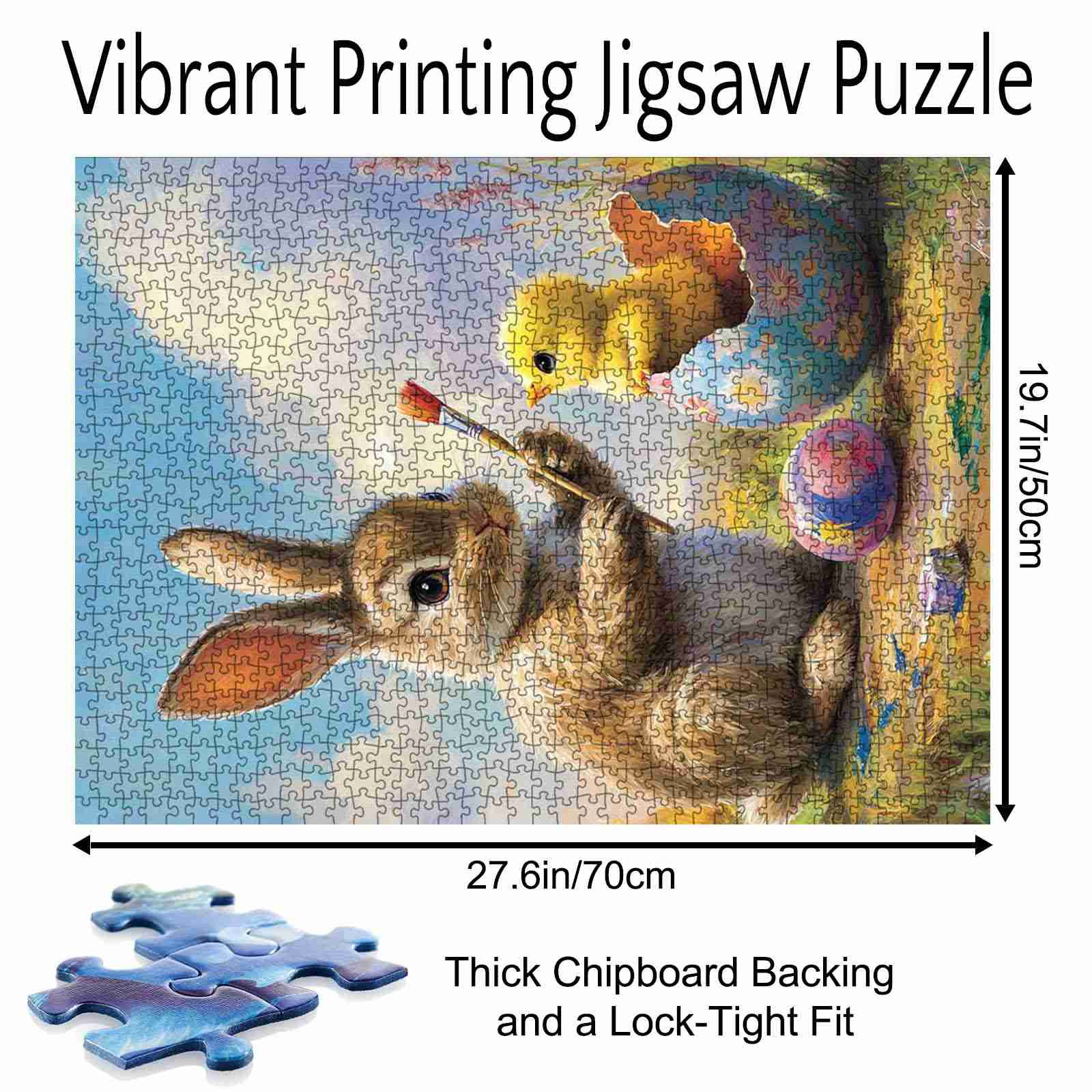 tucocoo-easter-bunny-and-baby-chick-puzzle-1000-teile image 5