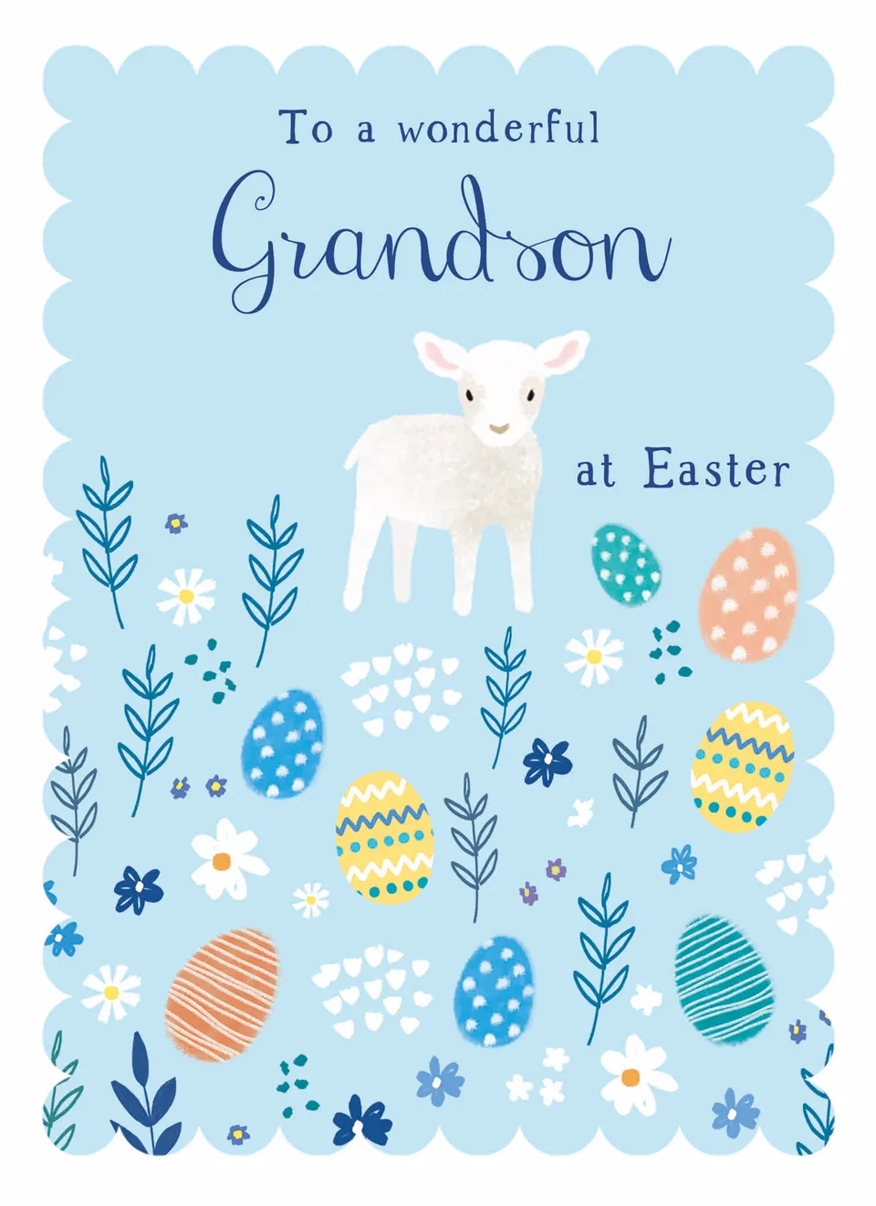 otter-house-osterkarte-grandson-easter-f-r-enkel-lamm image 1