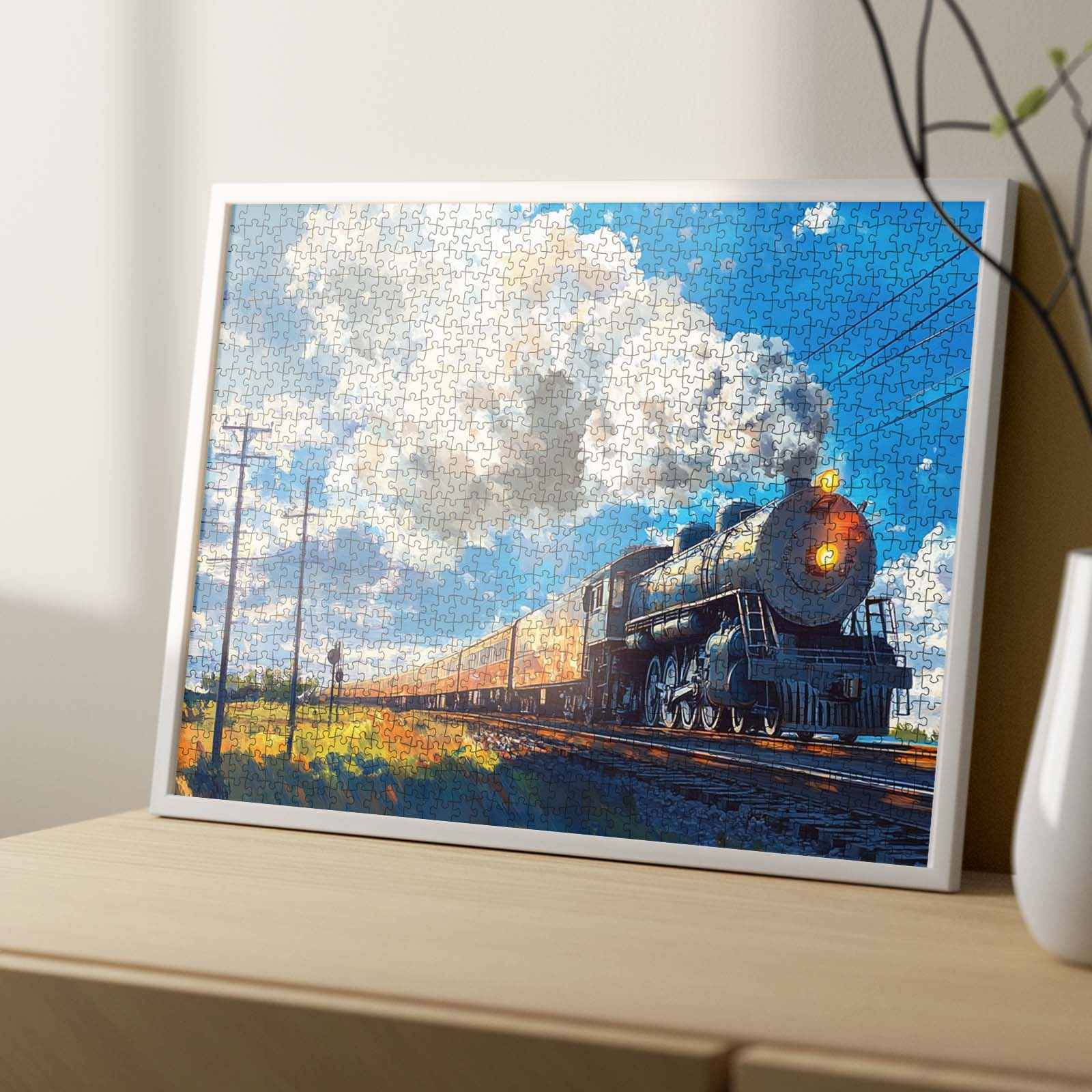 tucocoo-golden-horizon-steam-train-puzzle-1000-teile-zug image 4