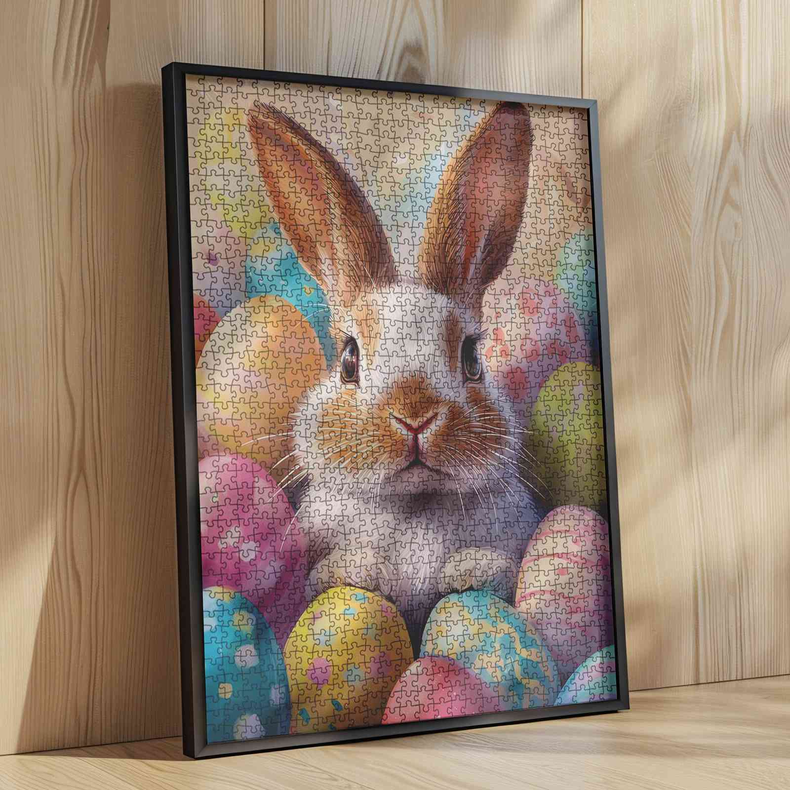tucocoo-easter-bunny-surrounded-by-colorful-eggs-puzzle-1000-teile-ostern image 4