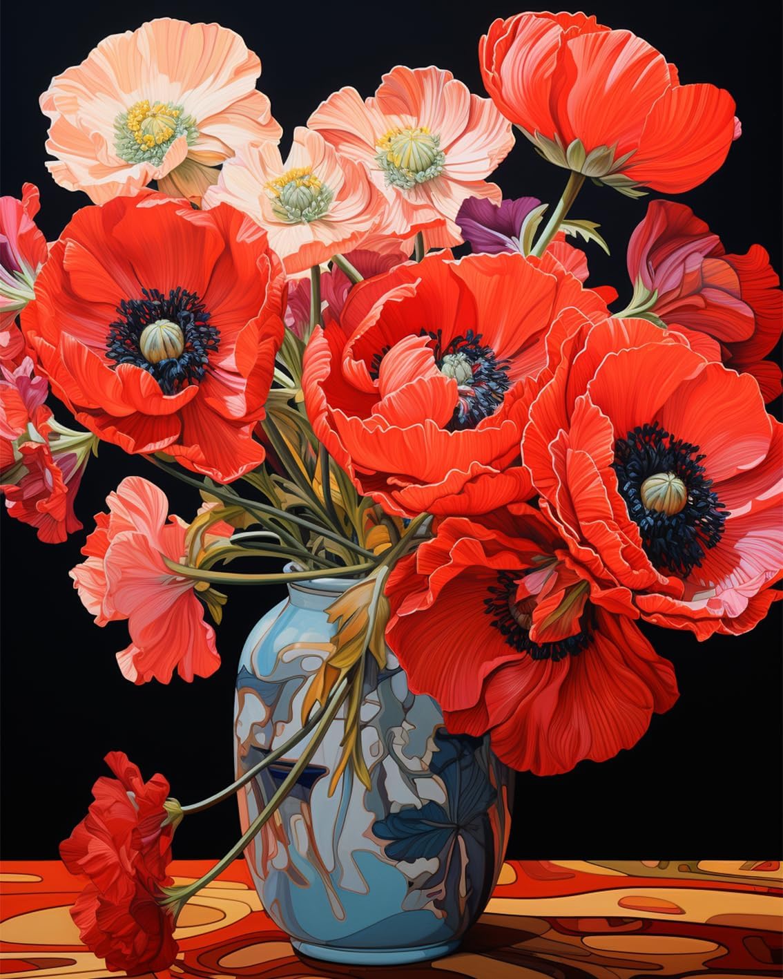 tucocoo-red-poppys-malen-nach-zahlen-40x50-ohne-rahmen image 2