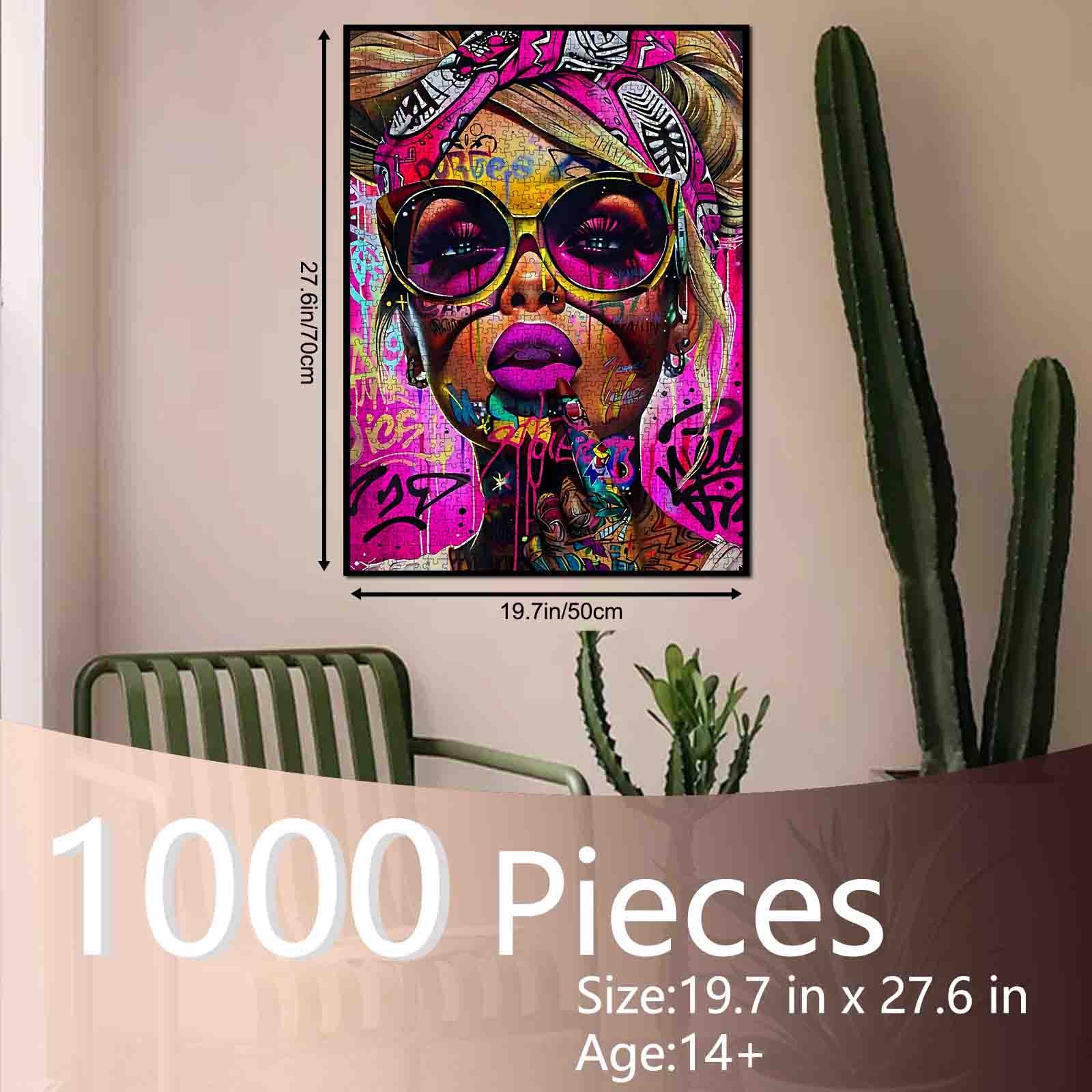 tucocoo-graffiti-diva-neon-puzzle-1000-teile-street-art image 5