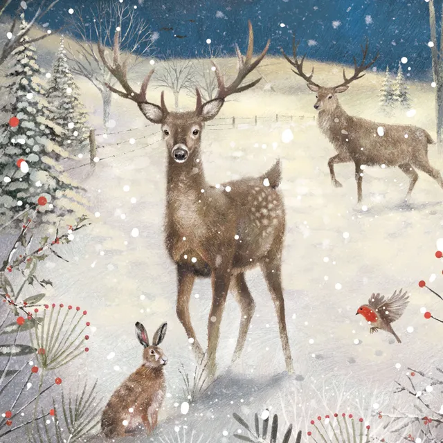 otter-house-christmas-weihnachtskarten-set-woodland-friends image 1