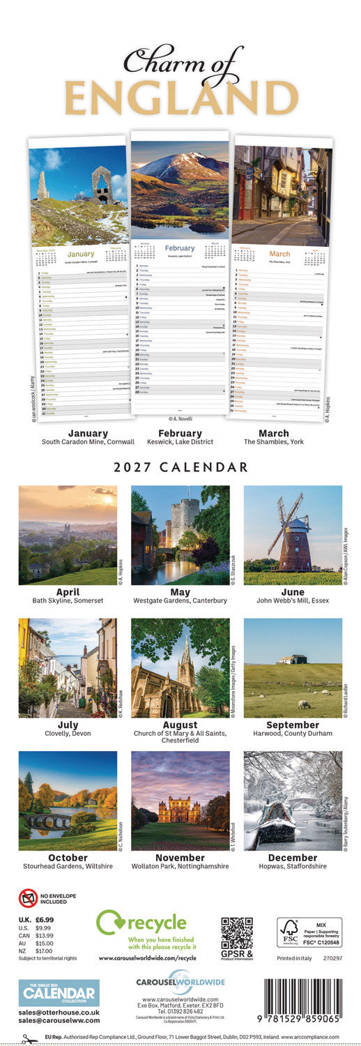 otter-house-england-charm-of-slim-kalender-2027-england image 2