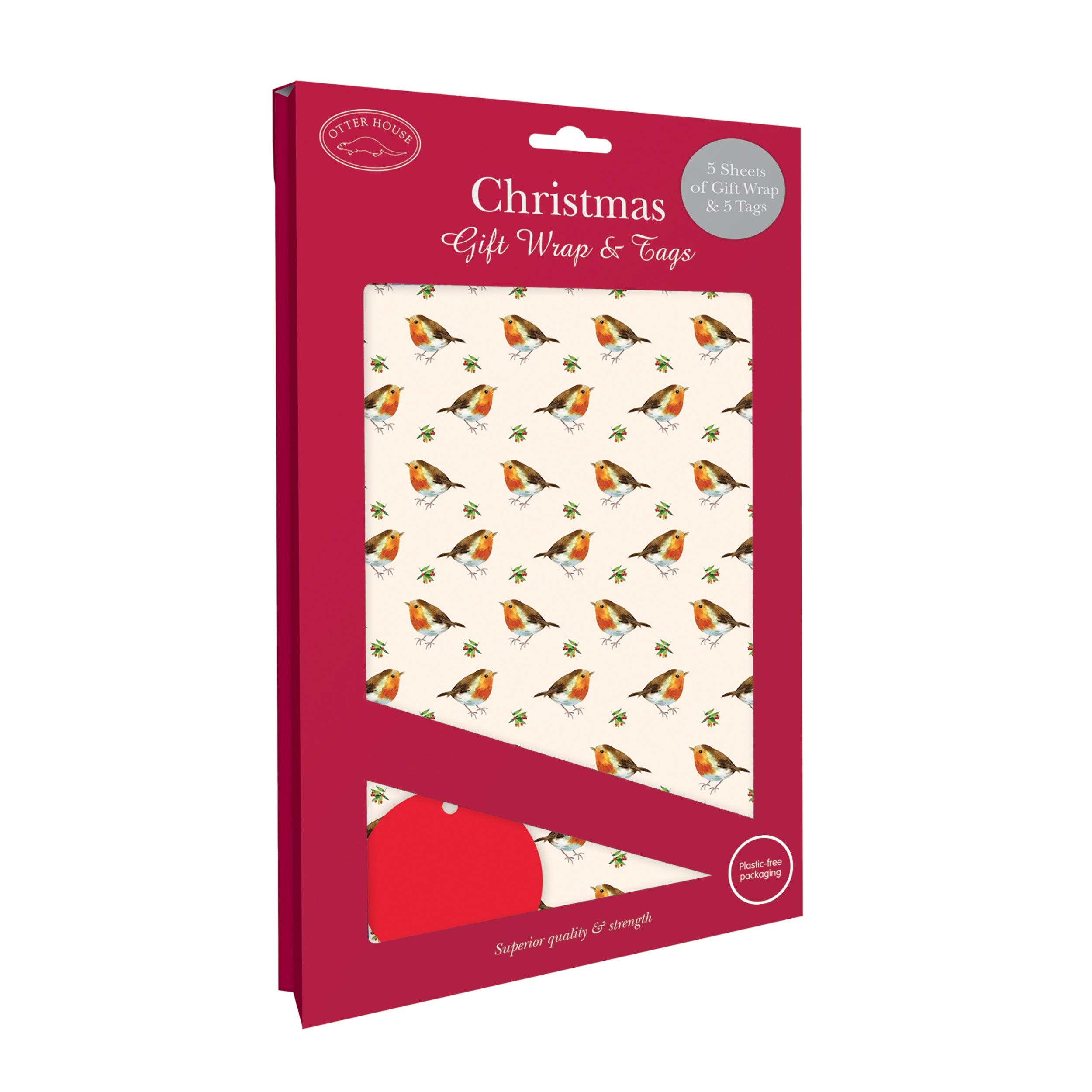 otter-house-little-robins-geschenkpapier-5-bogen-tags image 4