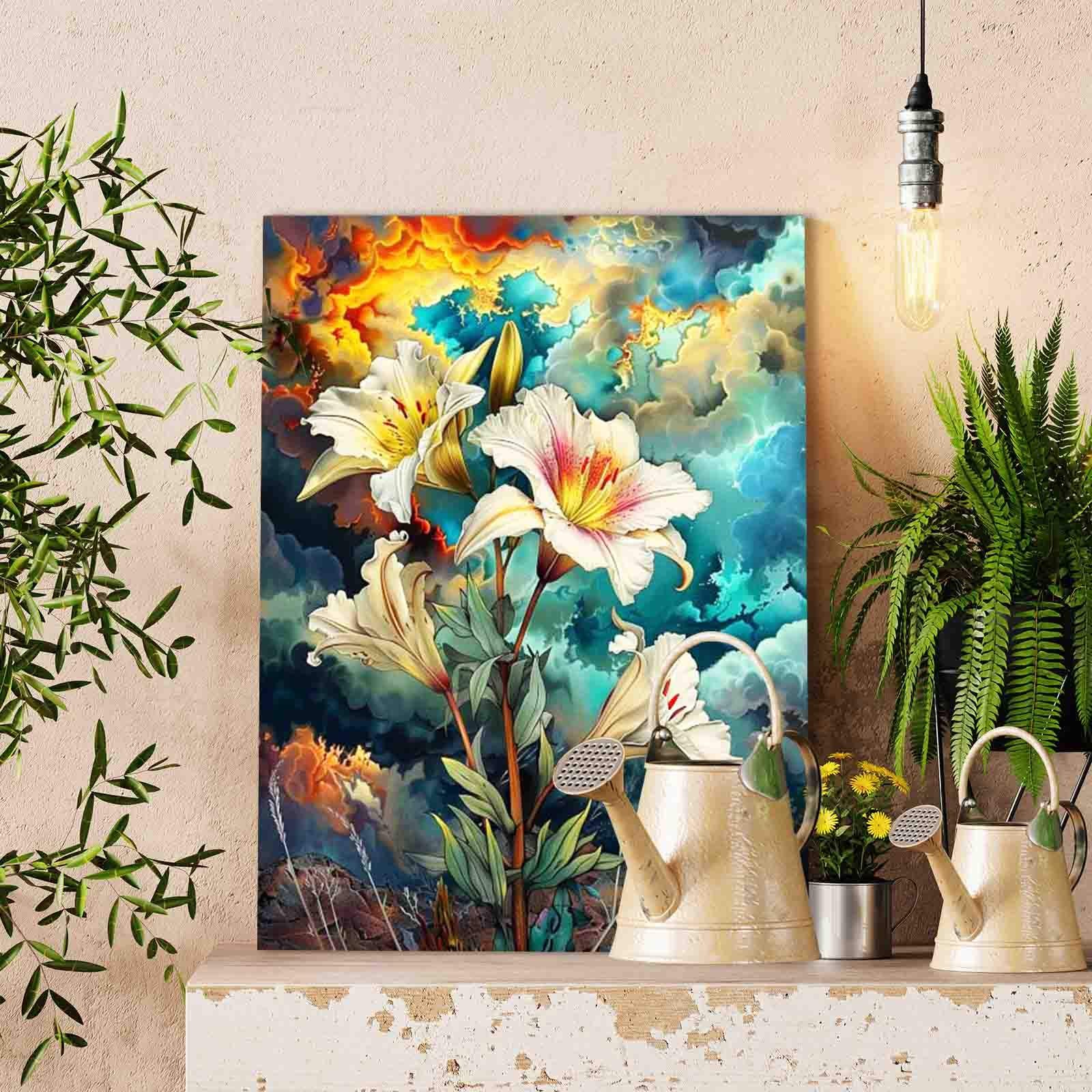 tucocoo-lightning-sky-lily-malen-nach-zahlen-16x20-lilien image 2