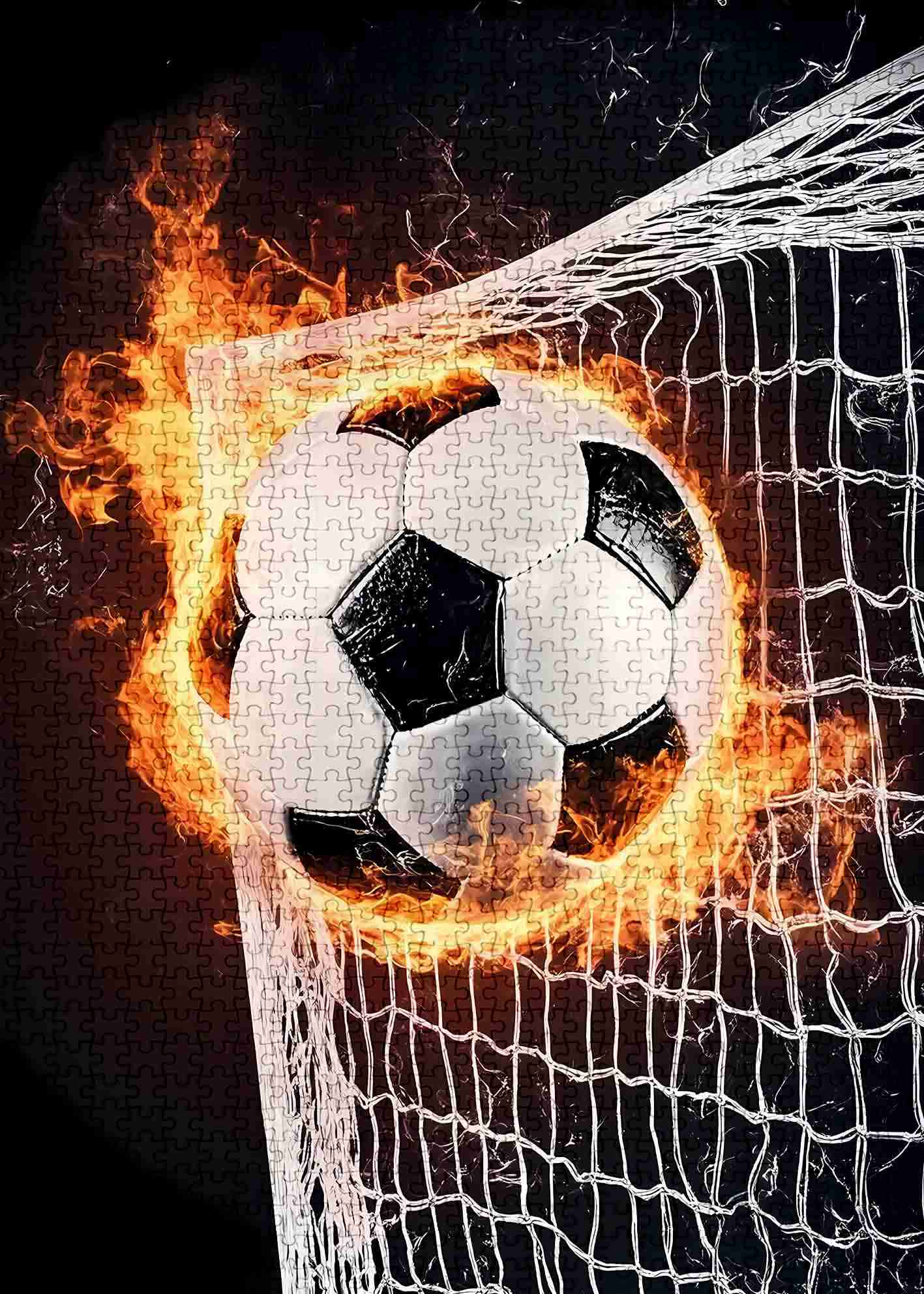 tucocoo-fiery-soccer-goal-puzzle-1000-teile-fu-ball image 2
