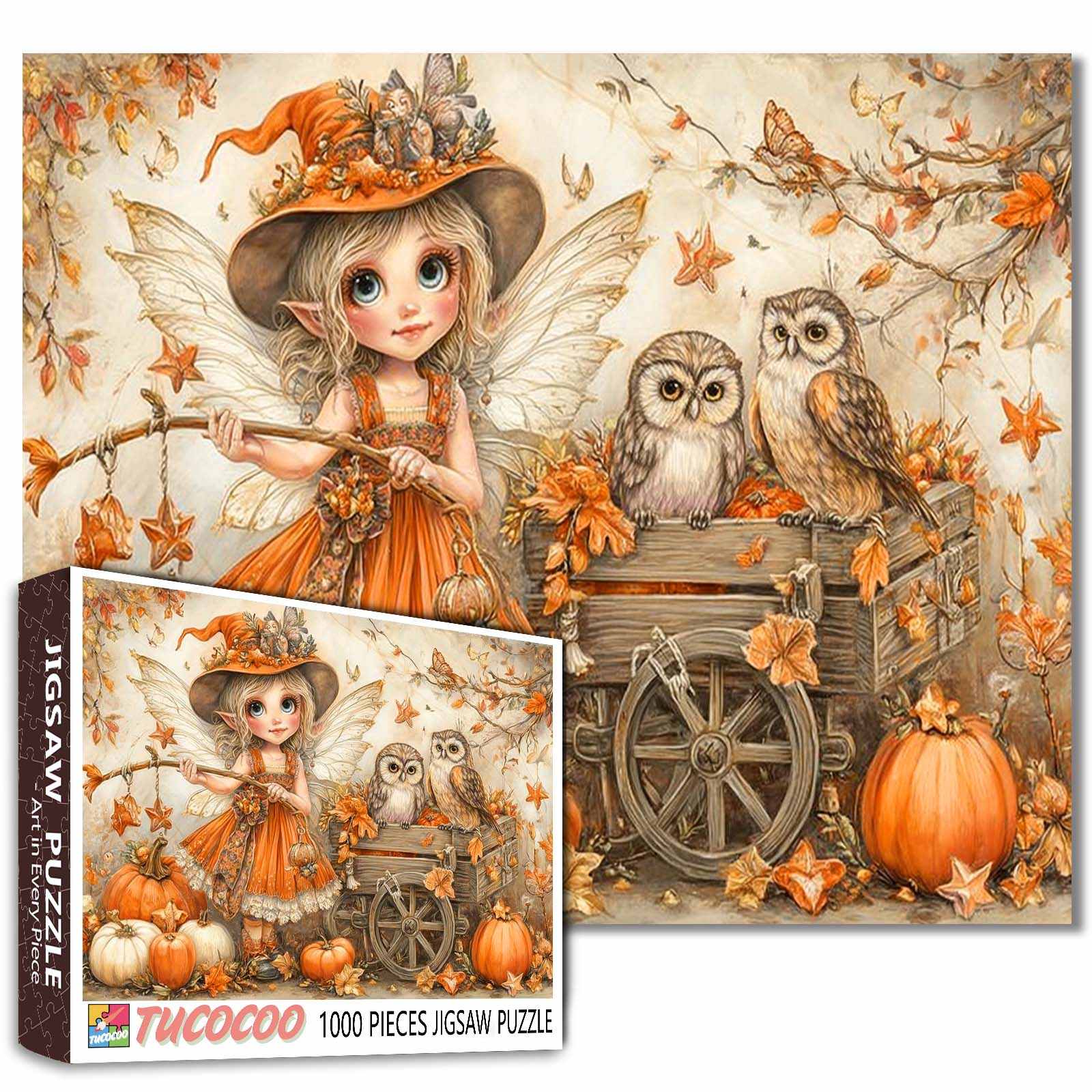 tucocoo-jigsaw-puzzles-autumn-fairy-puzzle-1000-teile-herbstfee image 1