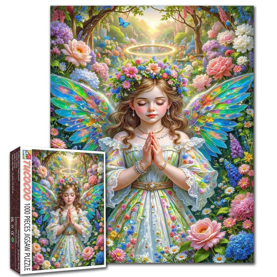 tucocoo-blossom-winged-fairy-garden-puzzle-1000-teile-fee image 1