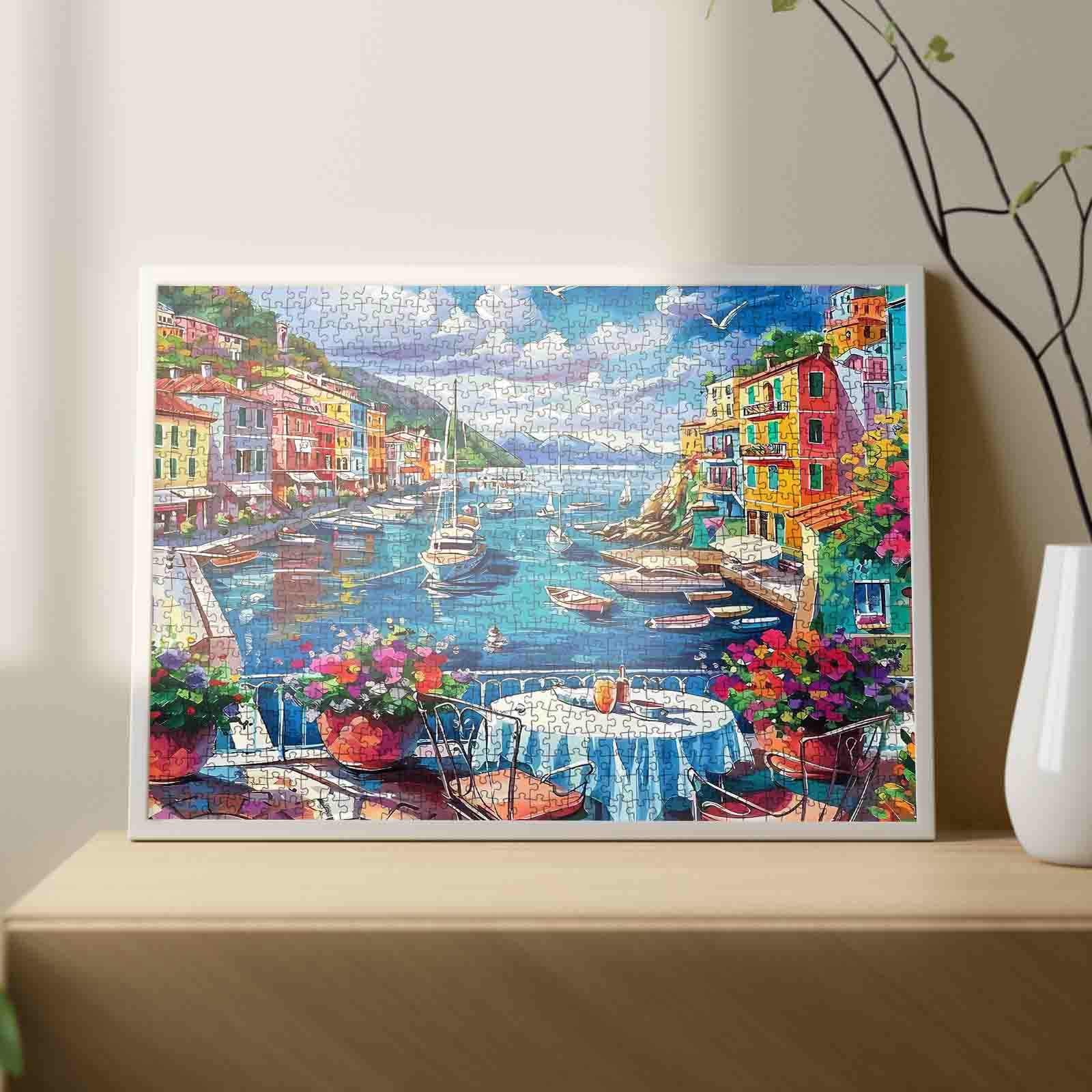 tucocoo-summer-port-puzzle-1000-teile-hafen-landschaft image 3