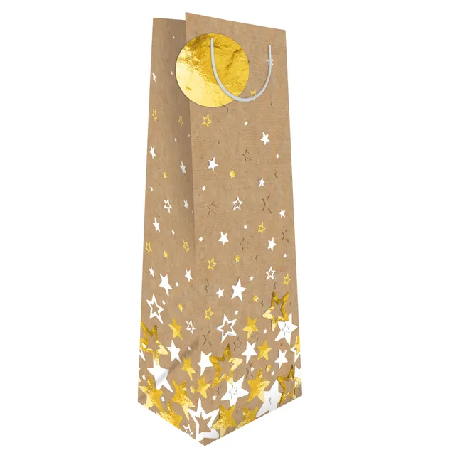 otter-house-bottle-gift-bag-flaschentasche-sterne image 1