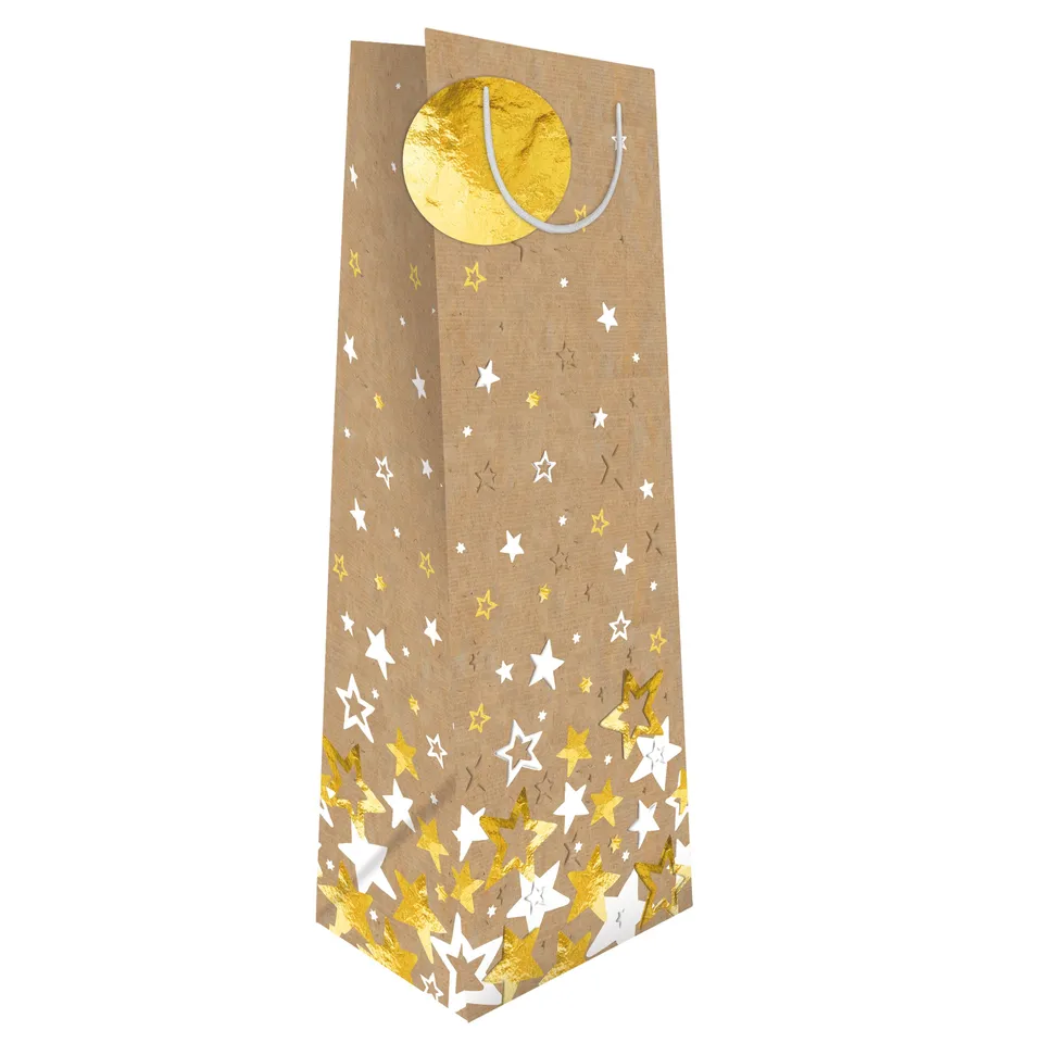 otter-house-bottle-gift-bag-flaschentasche-sterne image 1