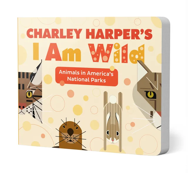 pomegranate-charley-harper-s-i-am-wild-pappbilderbuch-tiere image 1