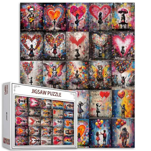 tucocoo-heartfelt-graffiti-collage-puzzle-1000-teile-streetart image 1