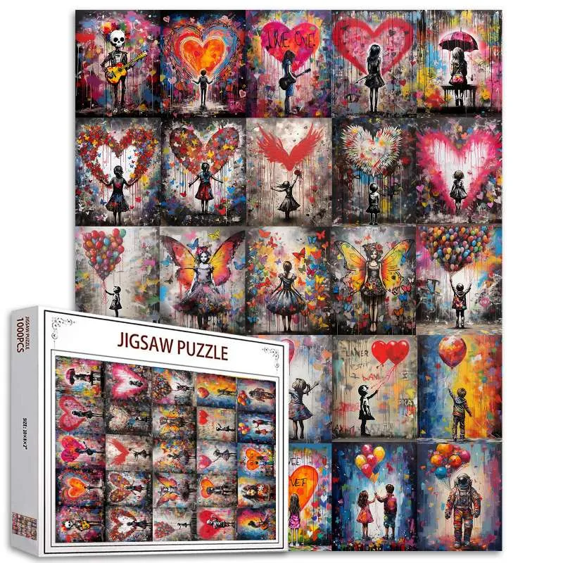 tucocoo-heartfelt-graffiti-collage-puzzle-1000-teile-streetart image 1