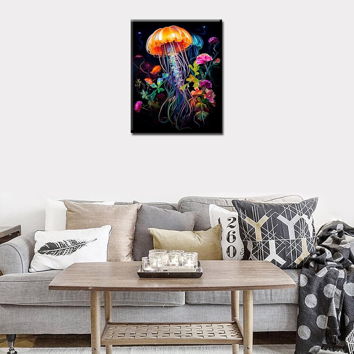 tucocoo-jellyfish-flowers-malen-nach-zahlen-40x50-o-rahmen image 3