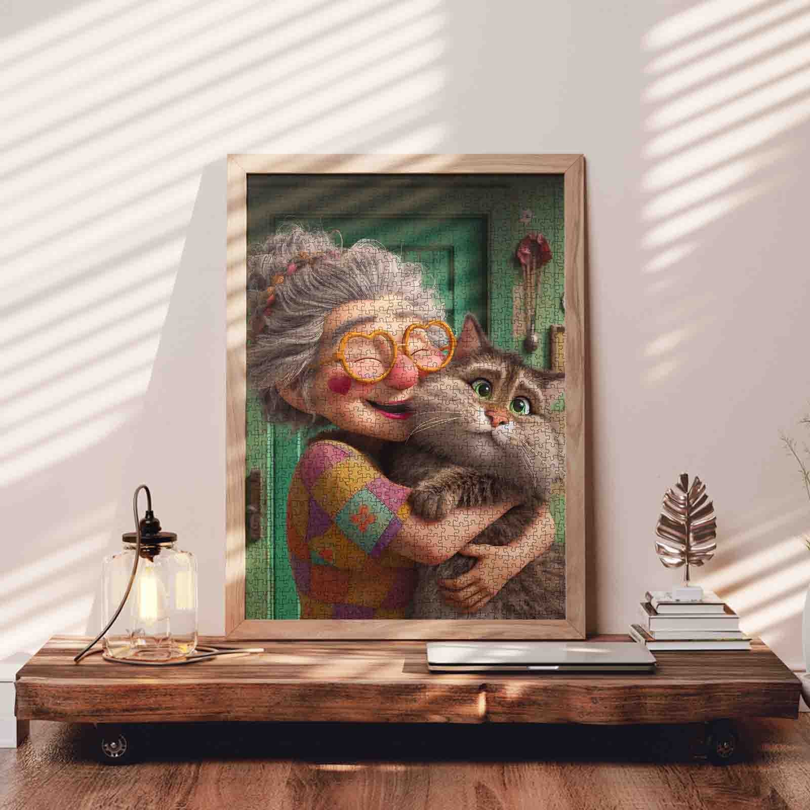 tucocoo-jigsaw-puzzles-grandma-cat-puzzle-1000-teile-katze image 3