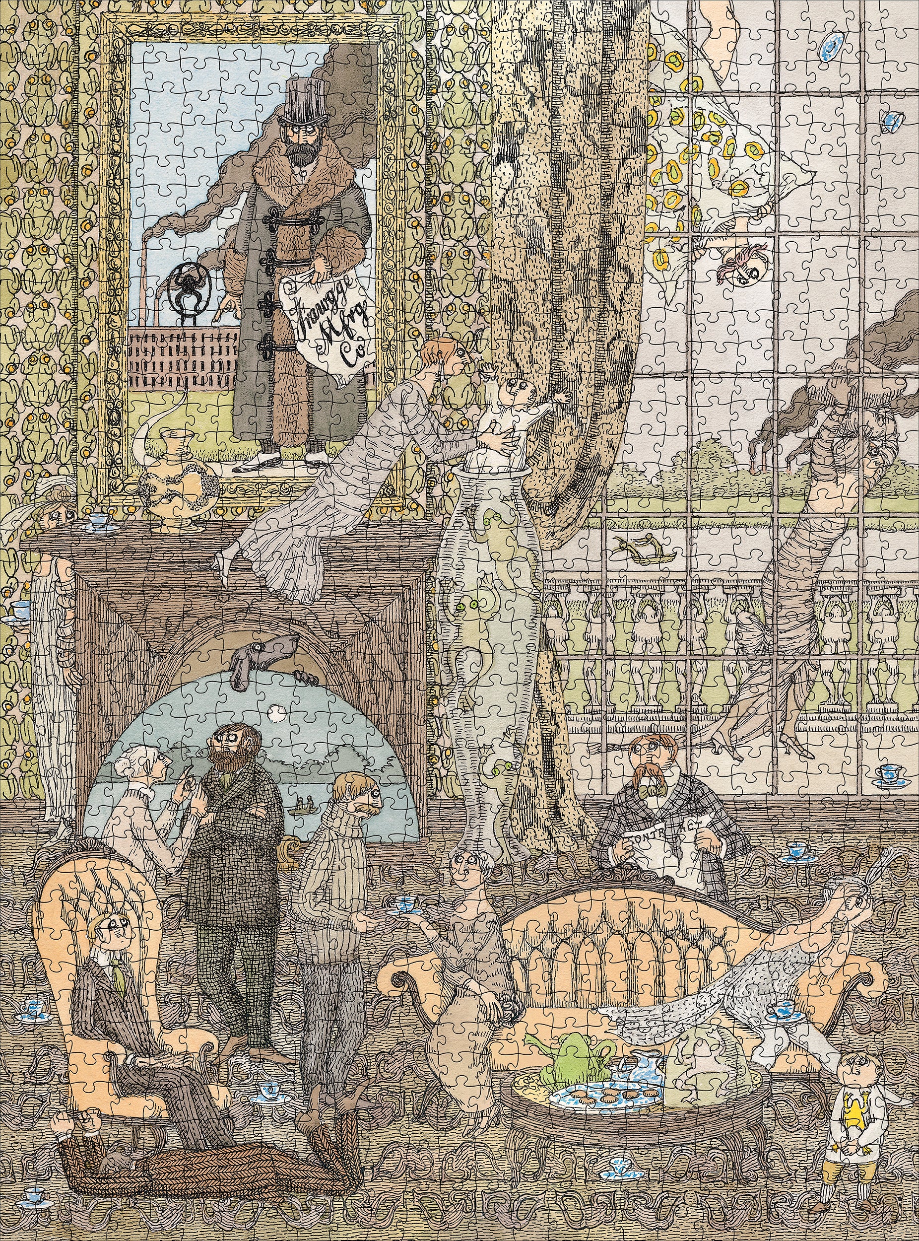 pomegranate-edward-gorey-frawgge-mfrg-puzzle-1000-teile image 2