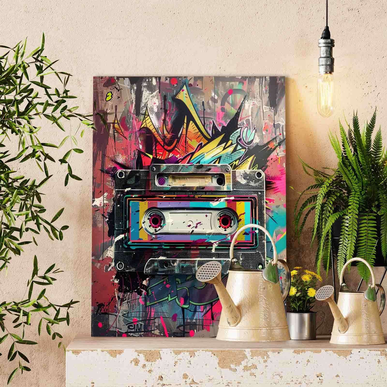 tucocoo-paint-by-numbers-graffiti-retro-cassette-tape-malen-nach-zahlen-40x50-oh image 2