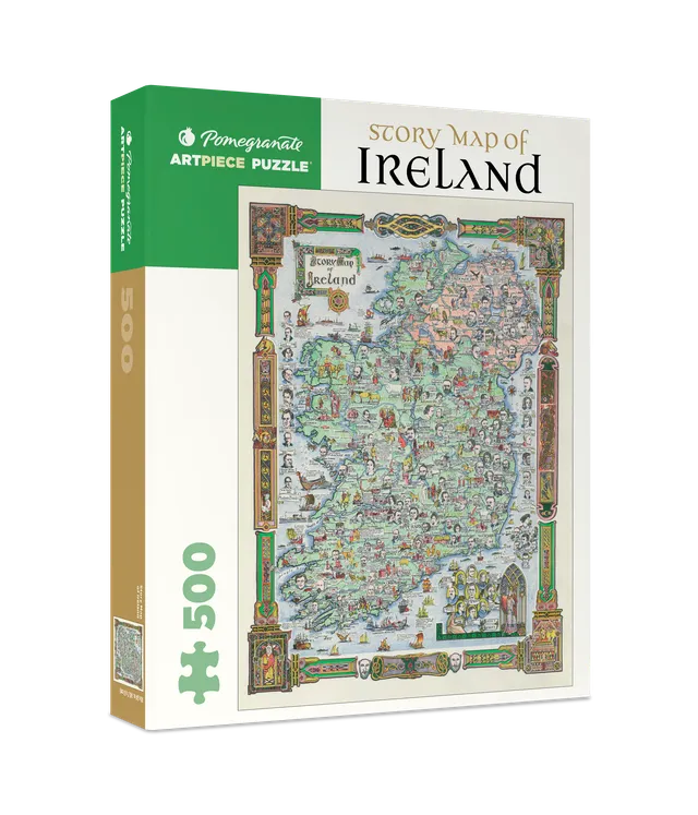 pomegranate-story-map-of-ireland-500-teile-puzzle-irlandkarte image 1