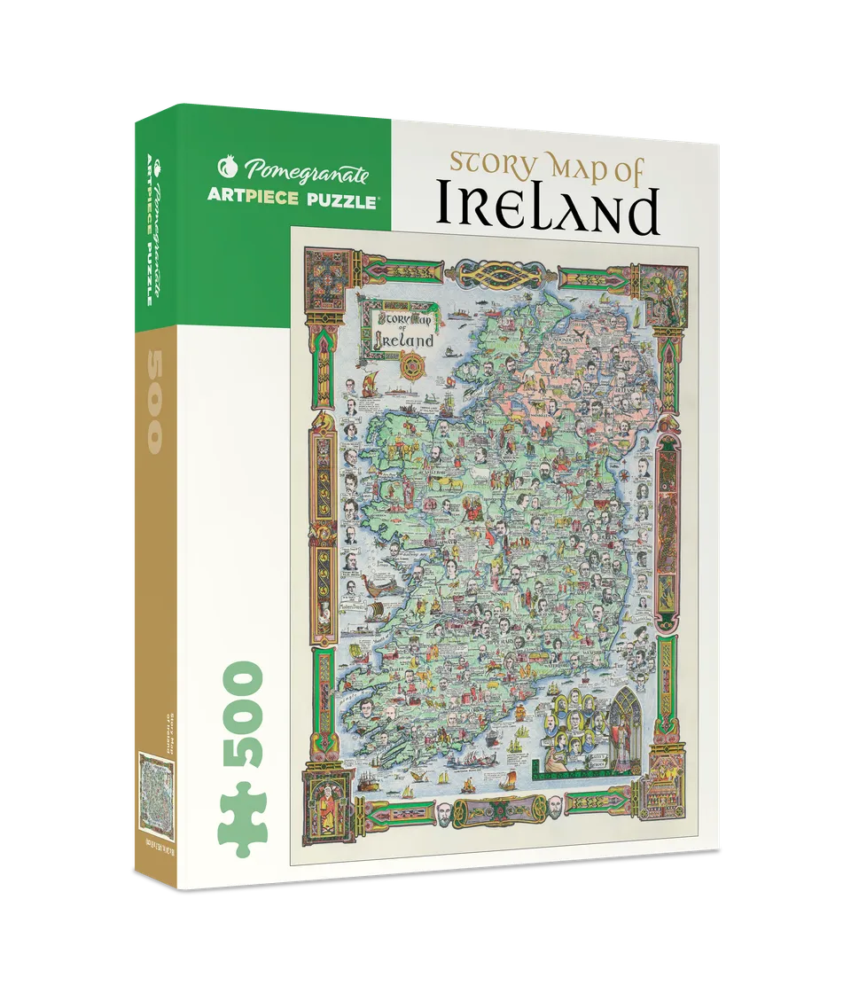 pomegranate-story-map-of-ireland-500-teile-puzzle-irlandkarte image 1