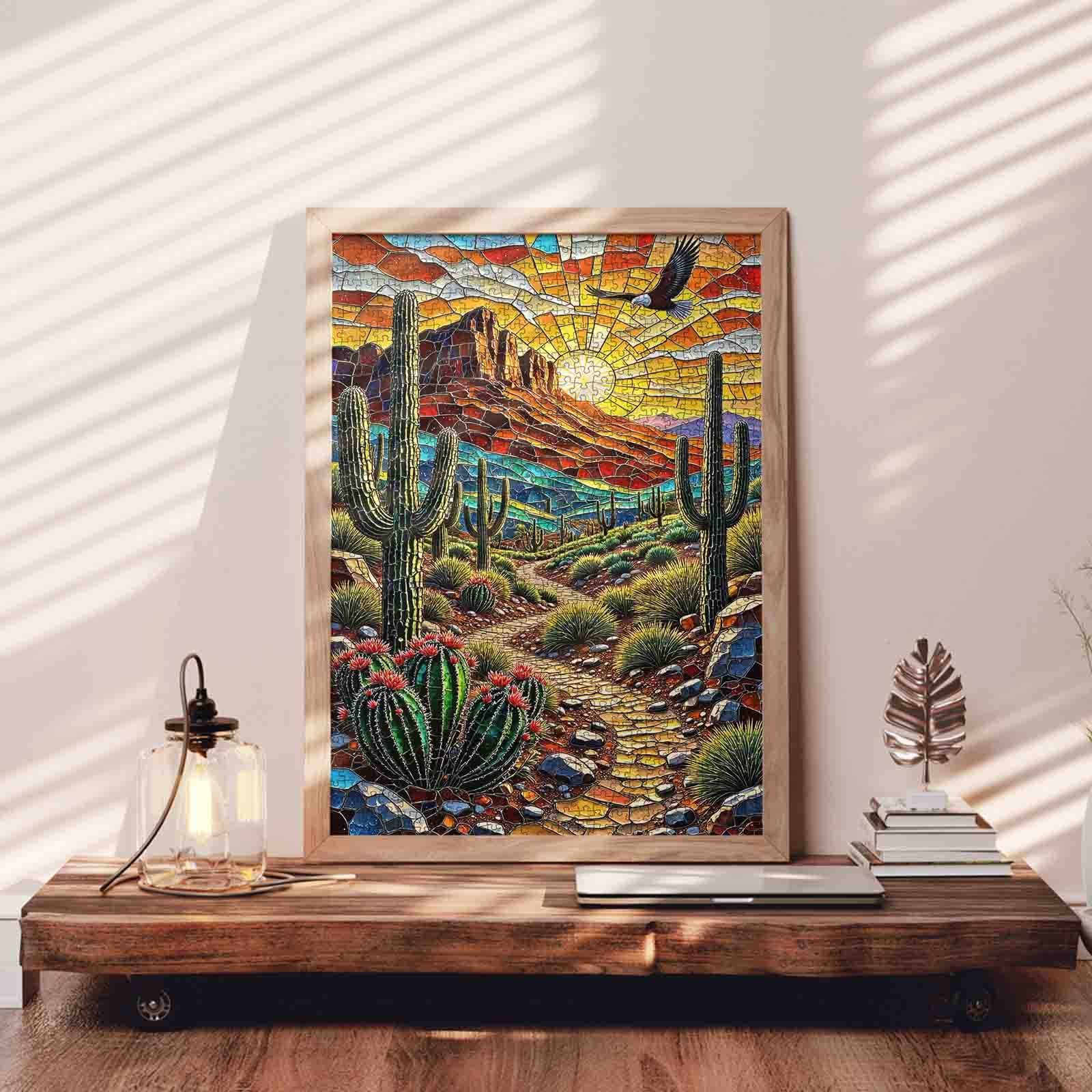 tucocoo-southwest-desert-stained-glass-puzzle-1000-teile-w-ste image 3