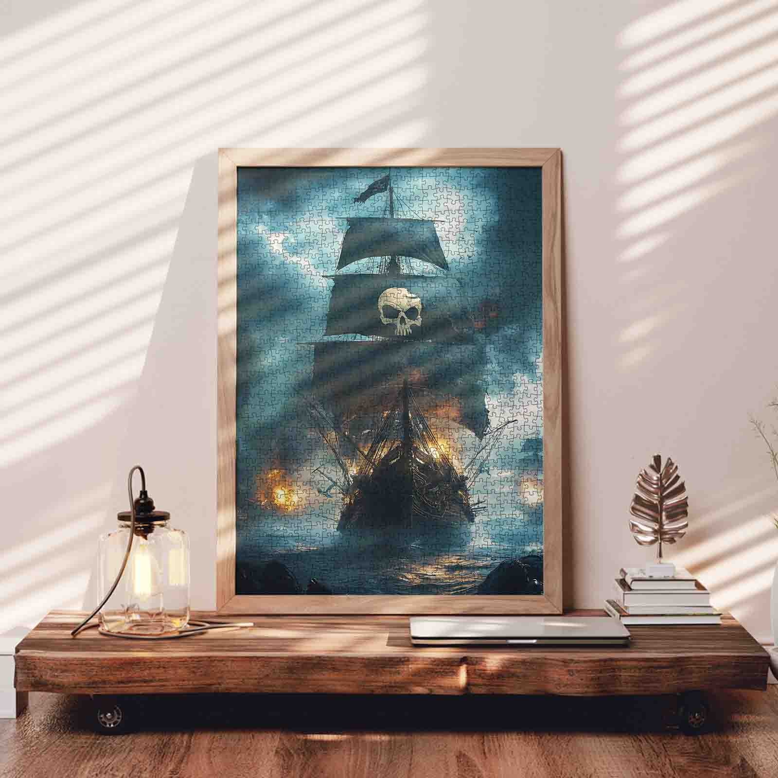tucocoo-skull-flag-pirate-warship-puzzle-1000-teile image 3