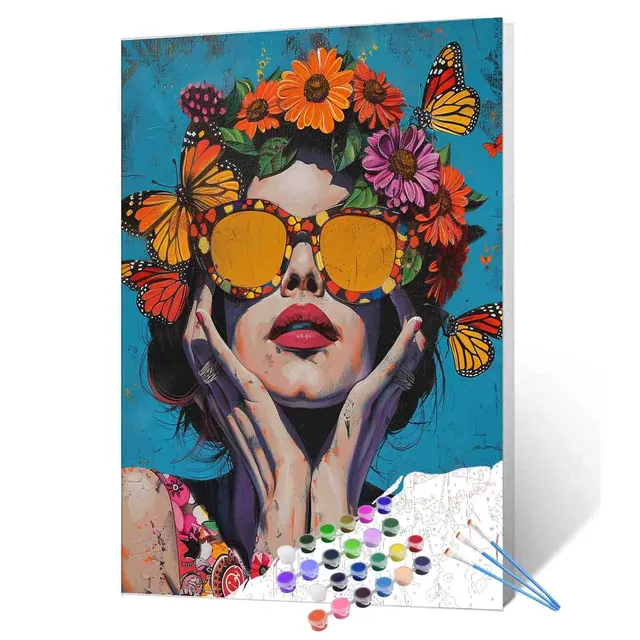 tucocoo-flower-girl-malen-nach-zahlen-frau-blumen-40x50 image 1