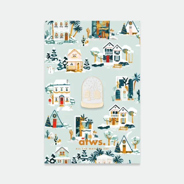 all-the-ways-to-say-chic-snowball-pin-schneekugel-emaille image 1