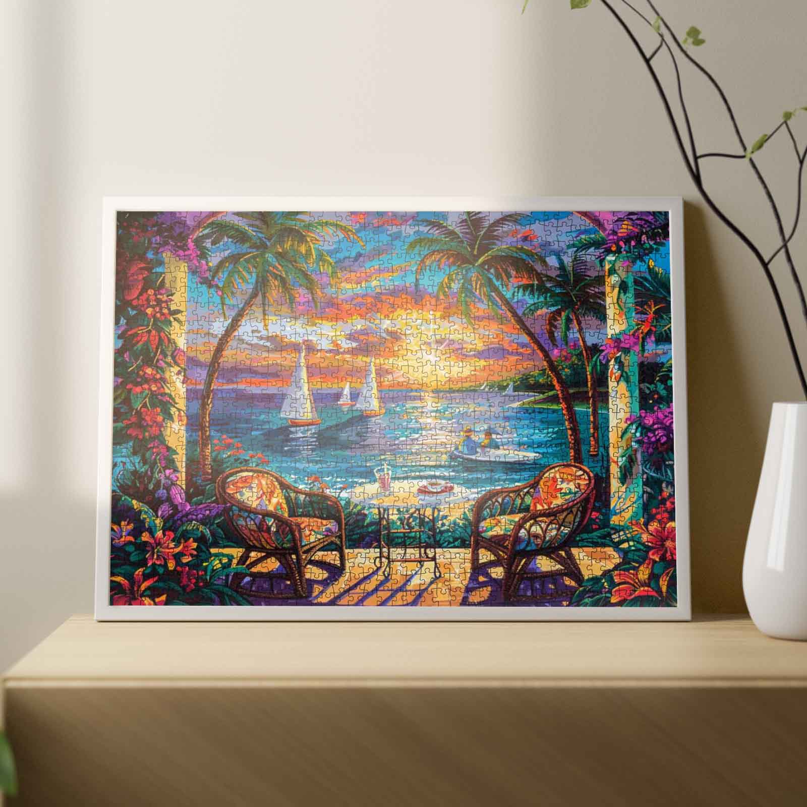 tucocoo-tropical-sunset-retreat-puzzle-1000-teile-strand image 3