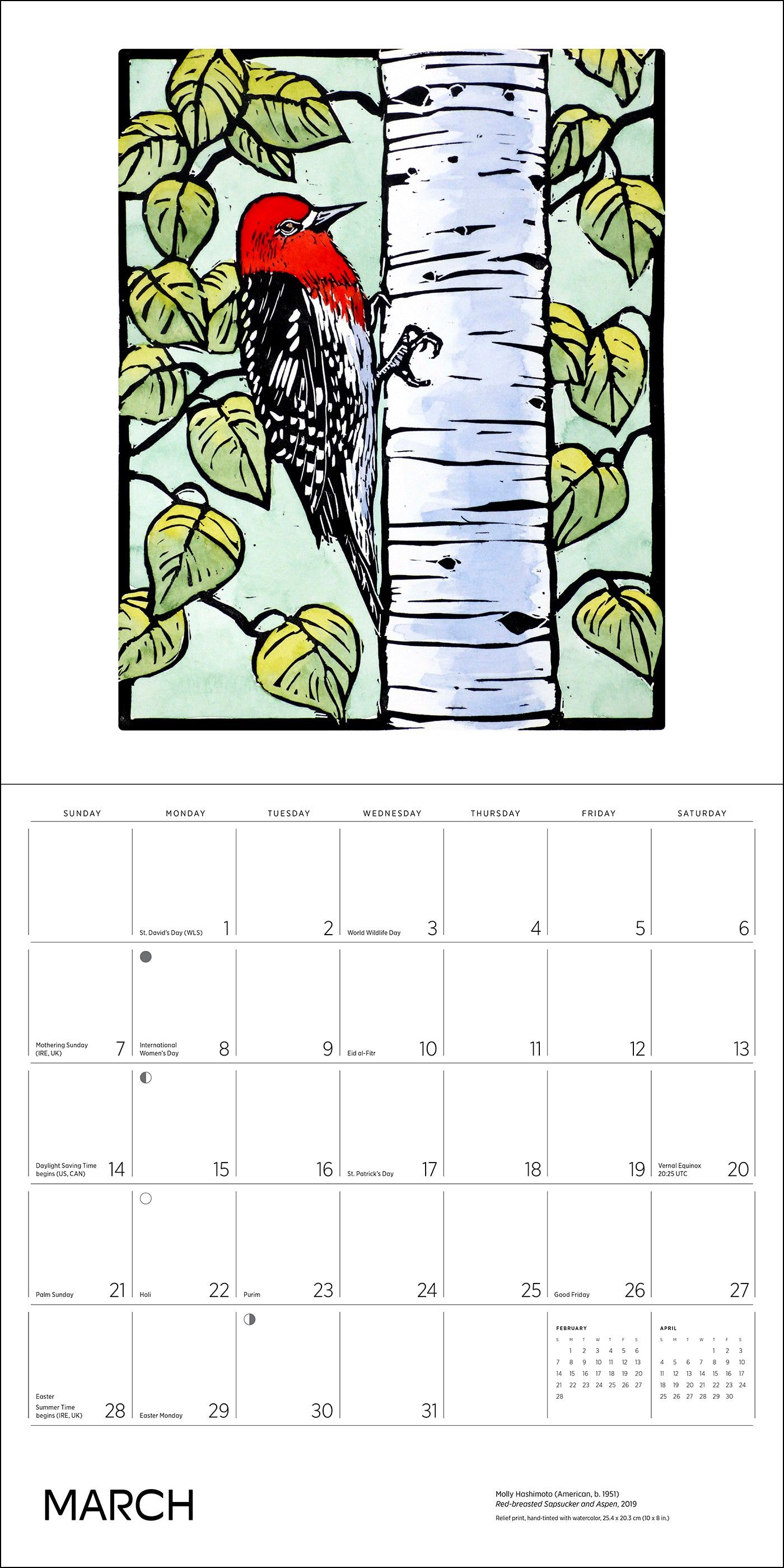 pomegranate-molly-hashimoto-birds-wandkalender-2027 image 5